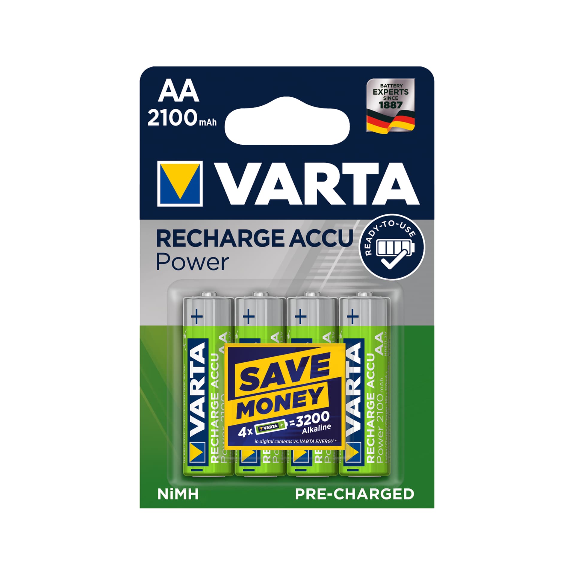 

Akumulator VARTA AA 2100mAh 4szt./bl. (1LL)