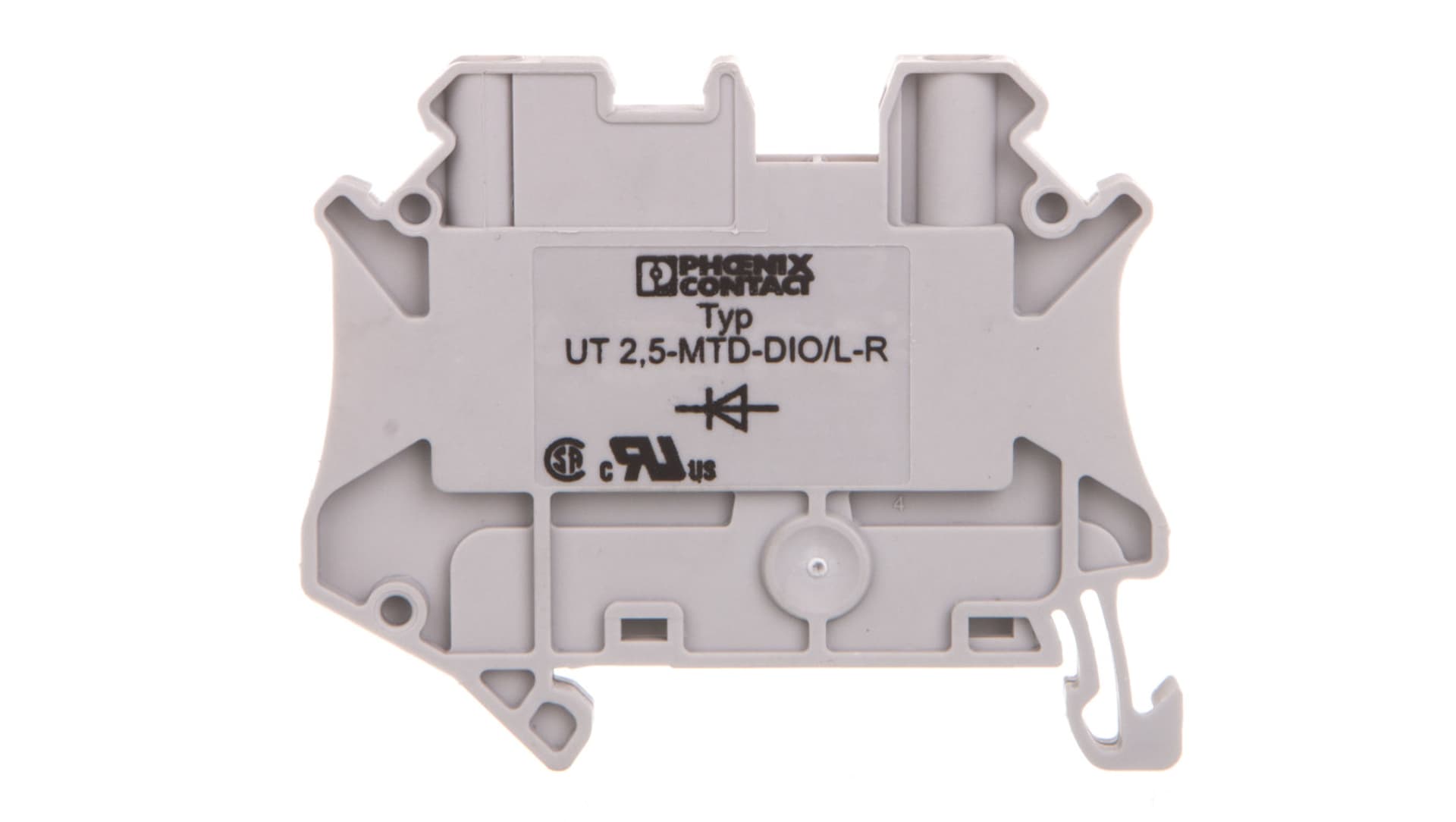 

Złączka szynowa elementów kontrolnych 2-przewodowa 2,5mm2 szara UT 2,5-MTD-DIO/L-R 3064137 /50szt./