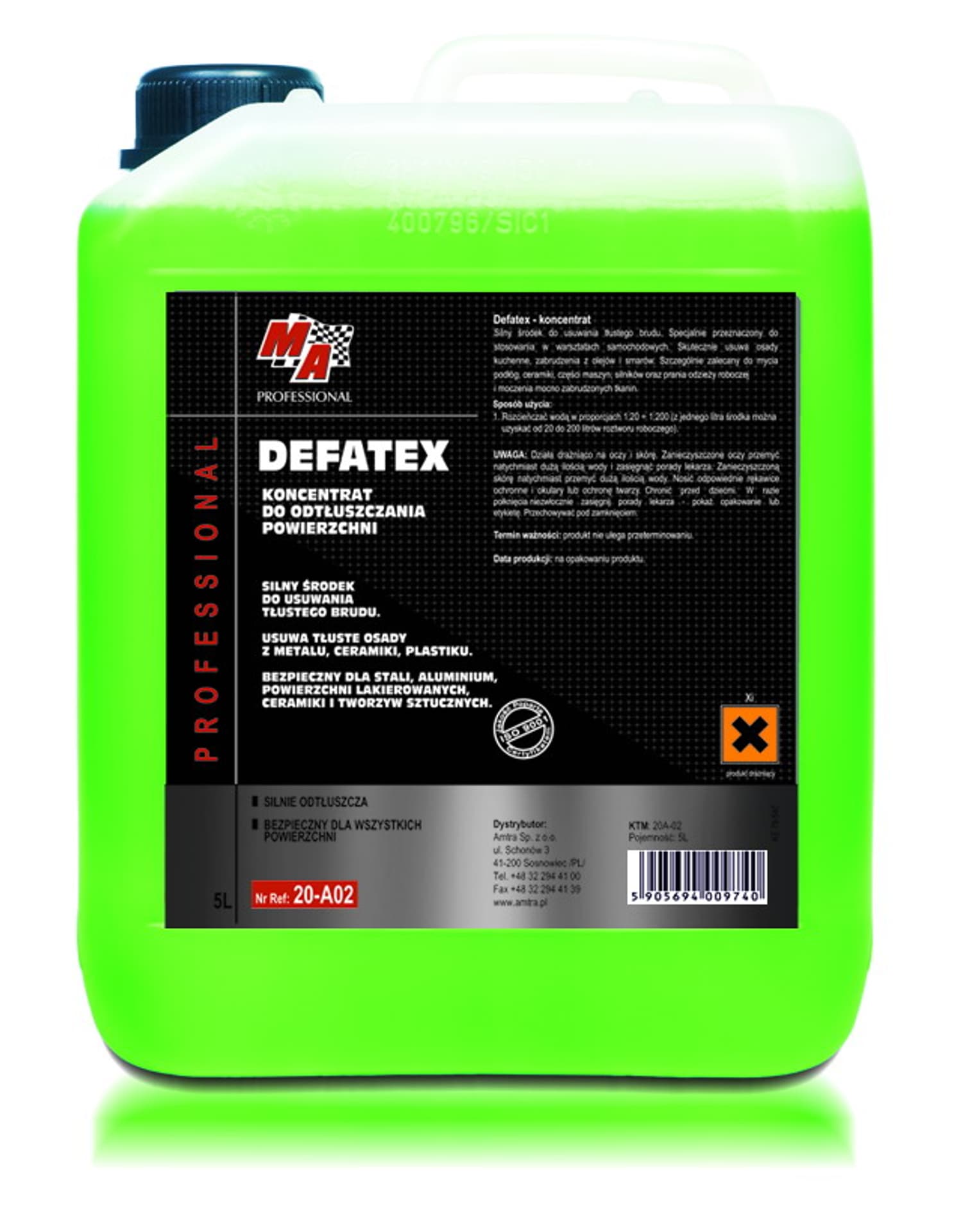 

ODTŁUSZCZACZ 5L DEFATEX