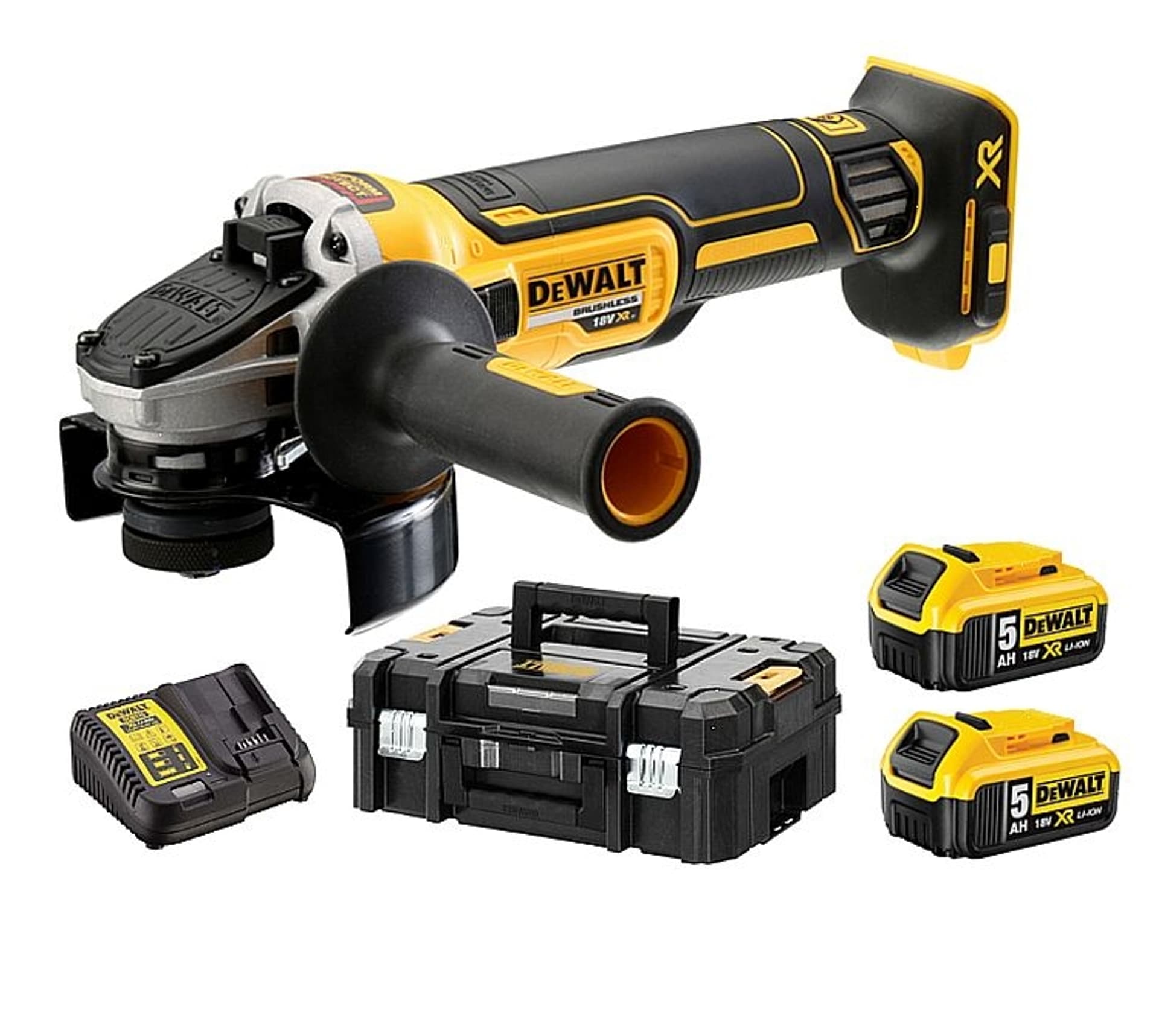 

Szlifierka kątowa xr li-ion 18v xr 125mm, 2 aku 5.0ah, kufer