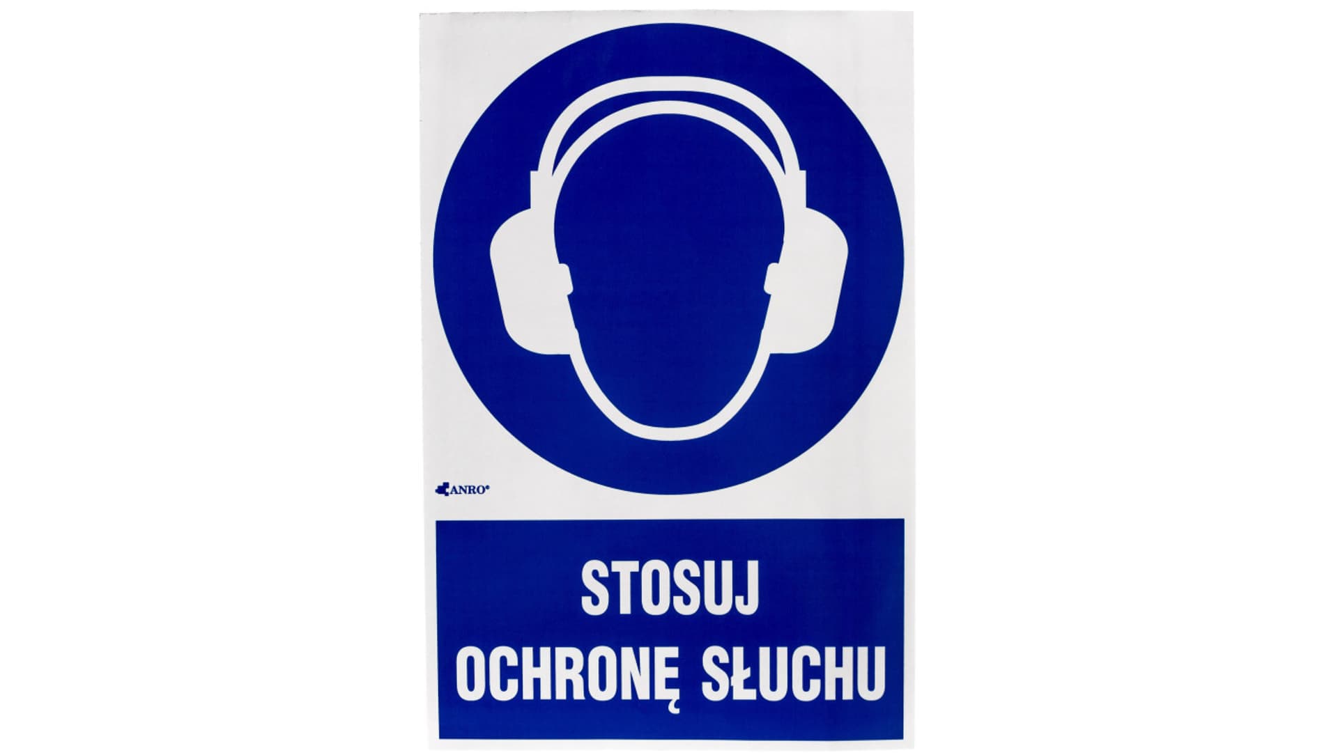 

Samoprzylepna tabliczka ostrzegawcza /Stosuj ochronę słuchu z podpisem/ IM/003/1/C1/F