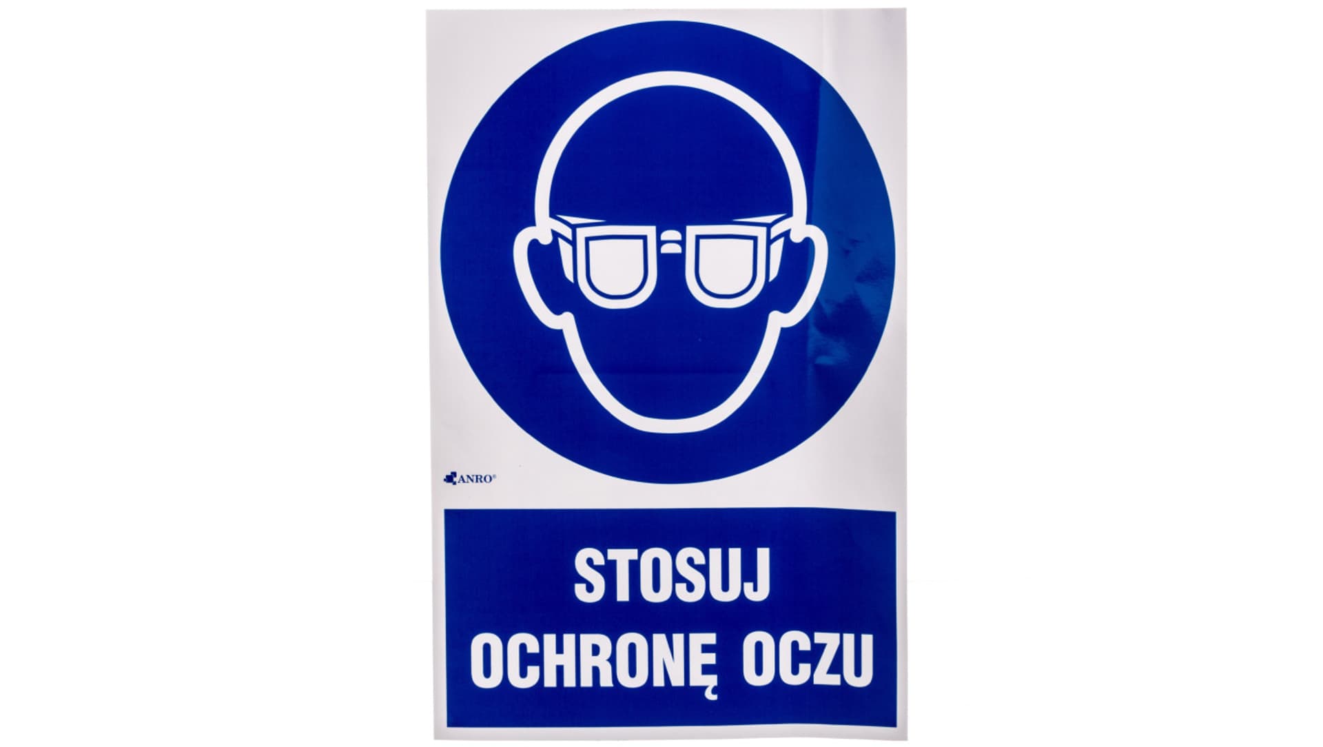 

Samoprzylepna tabliczka ostrzegawcza /Stosuj ochronę oczu z podpisem/ IM/004/1/C1/F