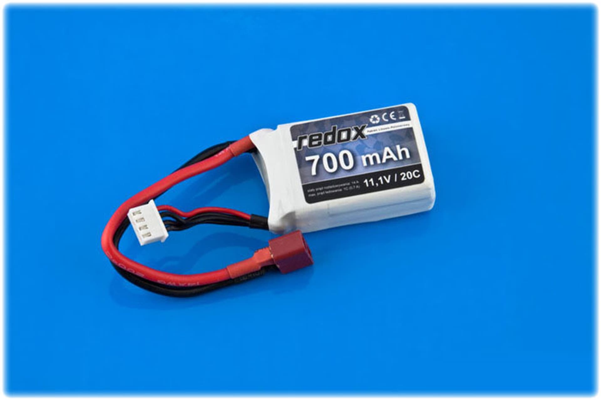 

Pakiet Akumulator Redox LiPo 11,1V 700mAh 20c