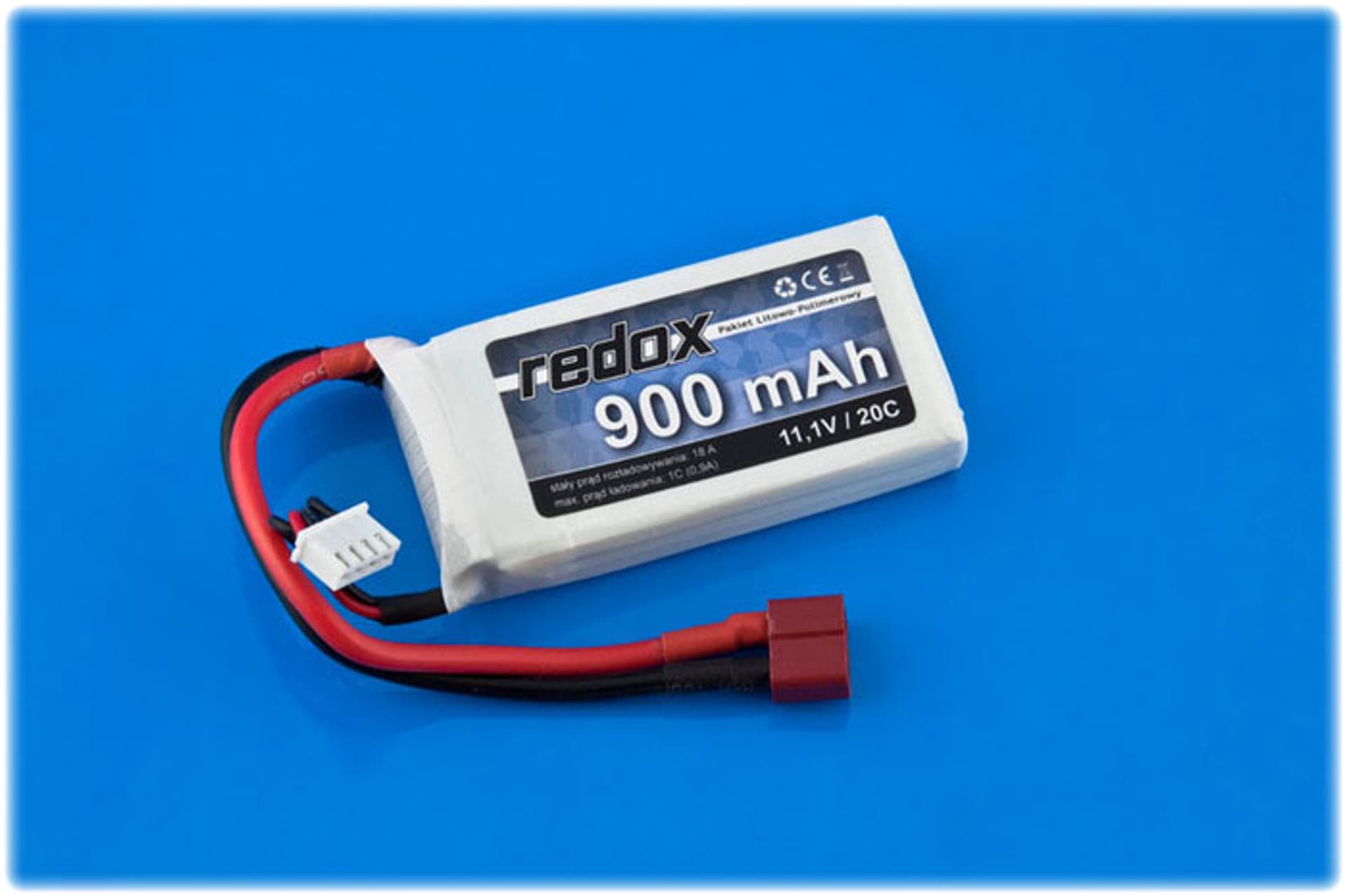 

Pakiet Akumulator Redox LiPo 11,1V 900mAh 20c