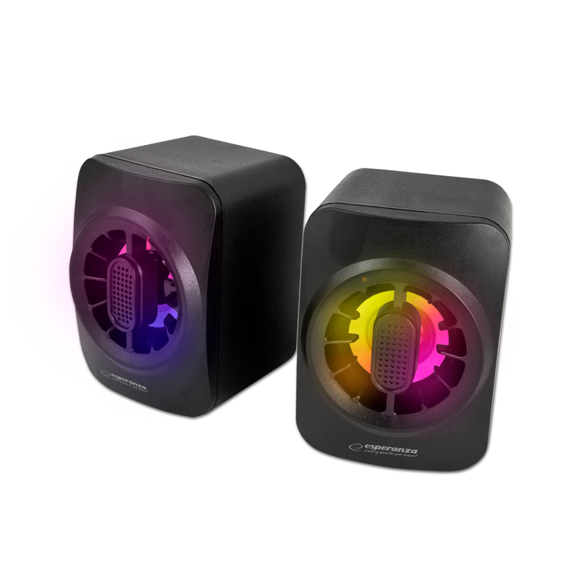 

EGS104 Esperanza głośniki 2.0 usb led rainbow sakara