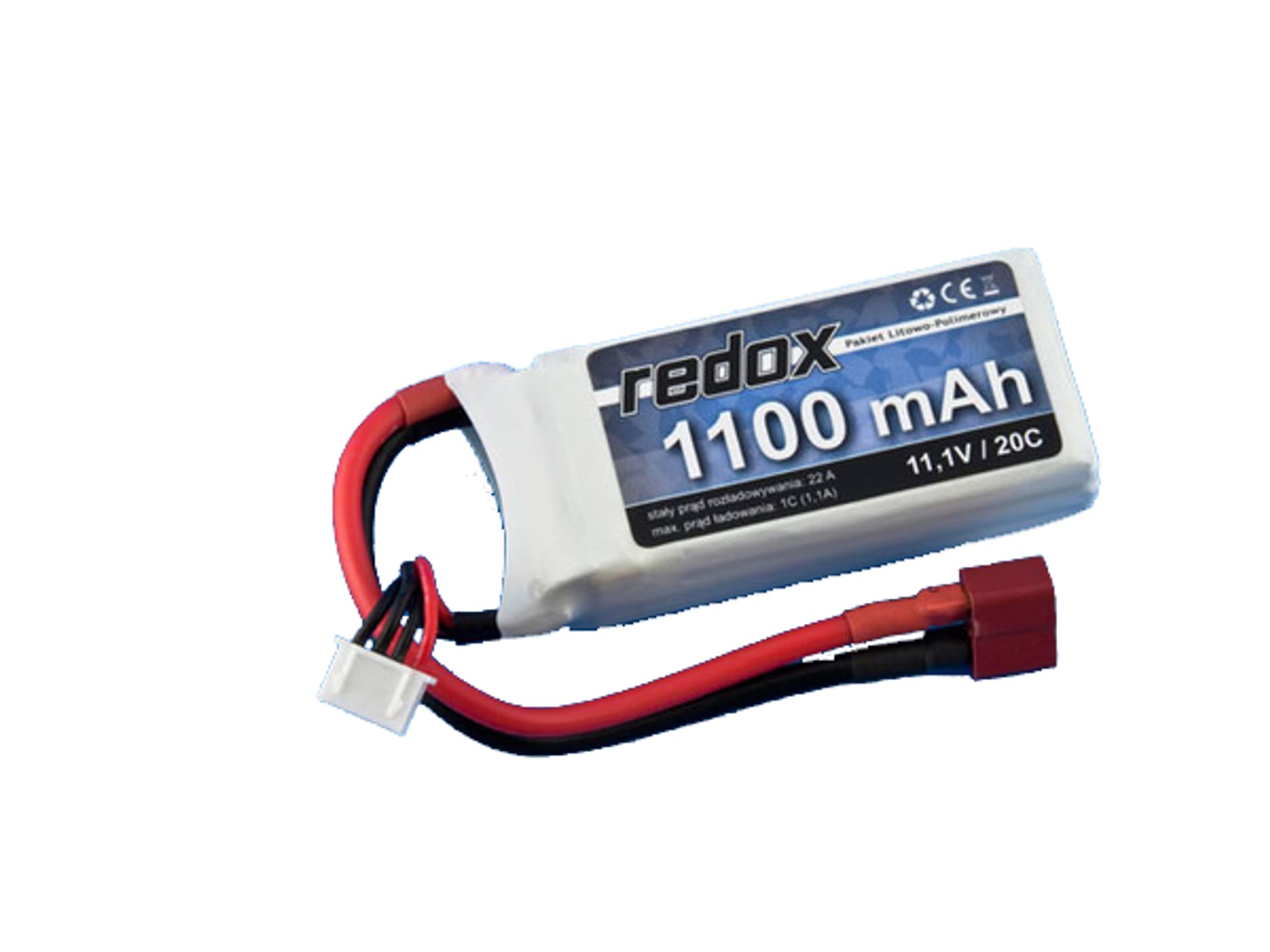 

Pakiet LiPo Redox 1100 mAh 11,1V 20C