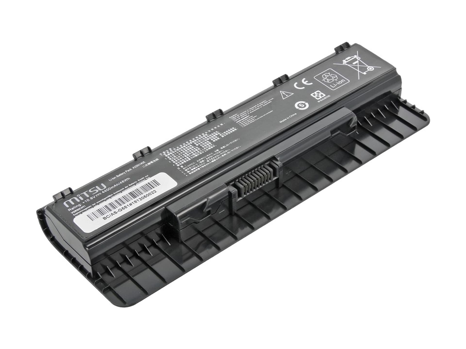 

Bateria do Asus G551, G551J, G551JM 4400 mAh (49 Wh) 10.8 - 11.1 Volt, 49 wh) 10.8 - 11.1 vol