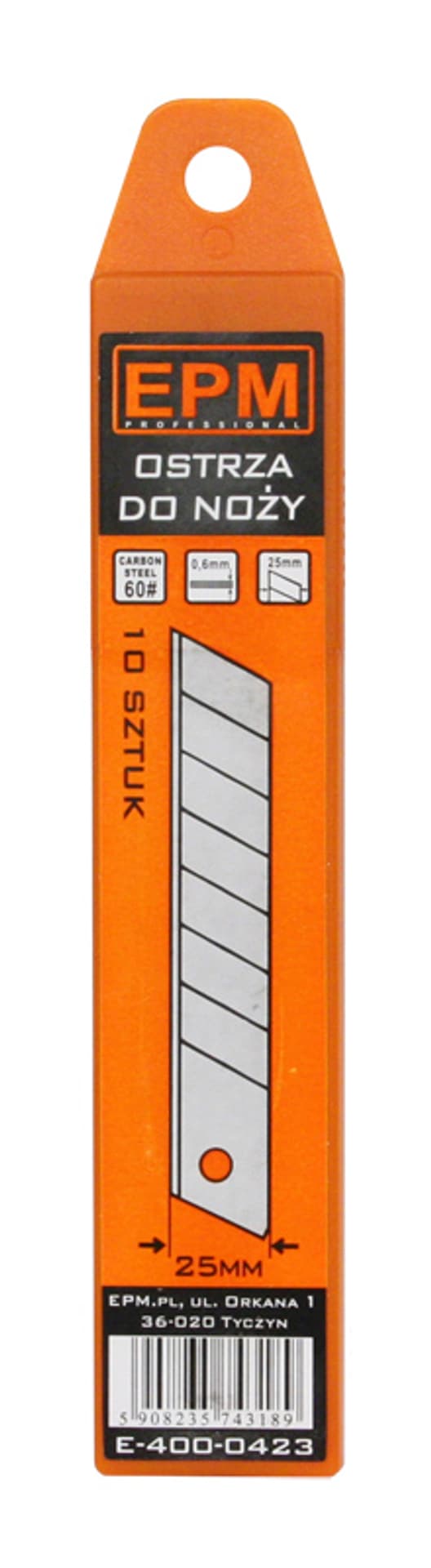

OSTRZA ŁAMANE 25MM 10 SZTUK