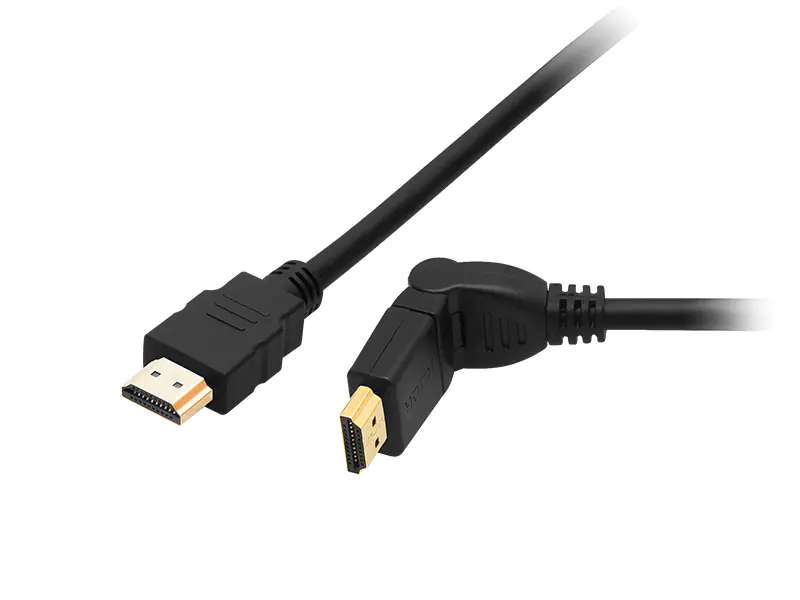

92-652# Przył.hdmi-hdmi black kątowe skręc. 1.5m