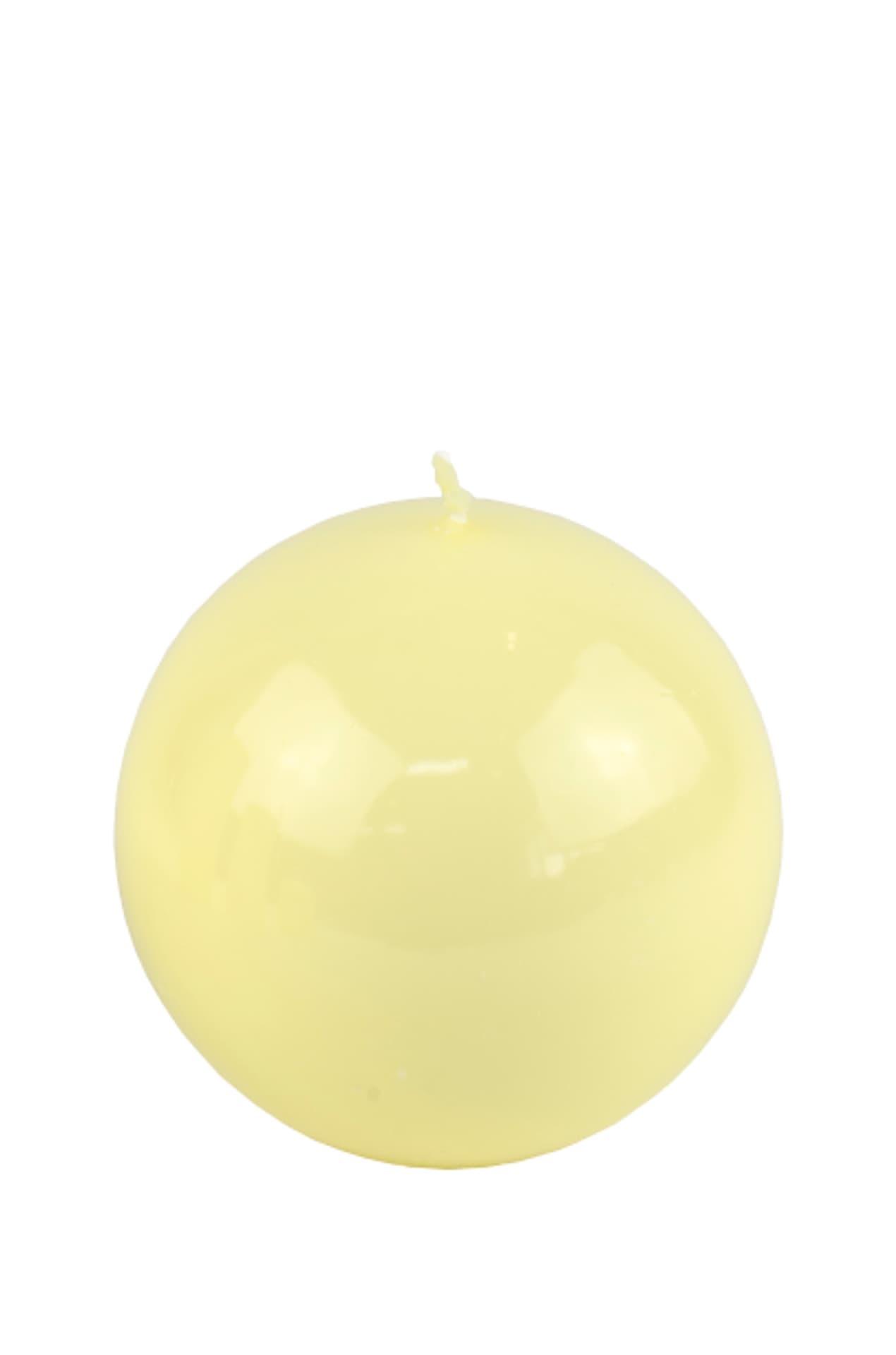 

Świeca klasyczna kula- żółta, ś10cm