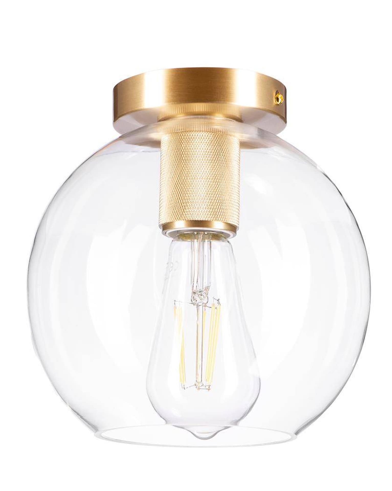 

Lampa plafon szklana przezroczysta MADRID kula