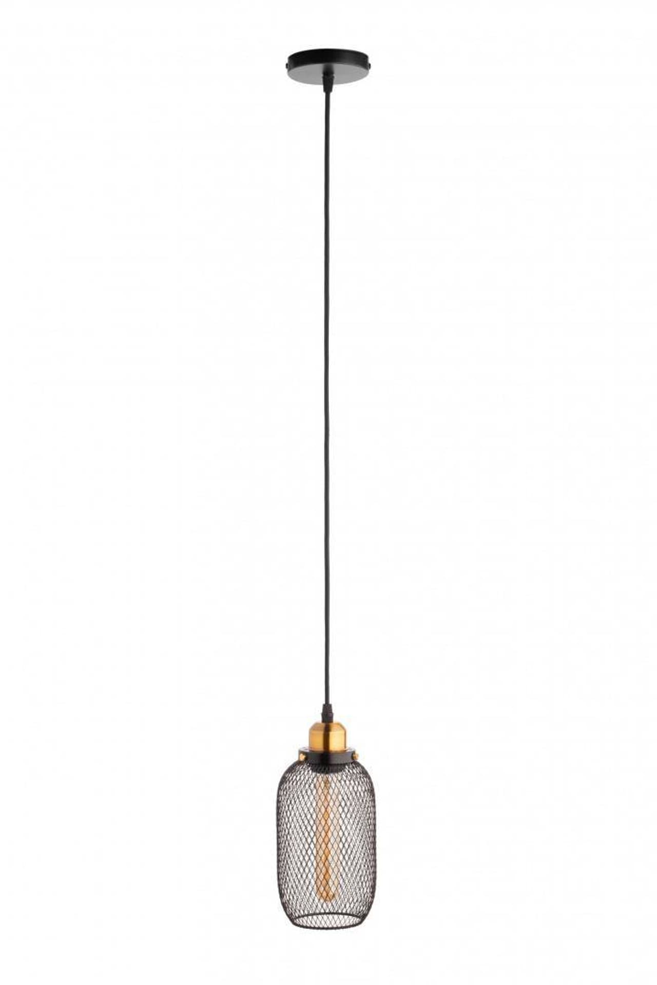

Lampa wisząca sufitowa siateczka metalowa podłużna