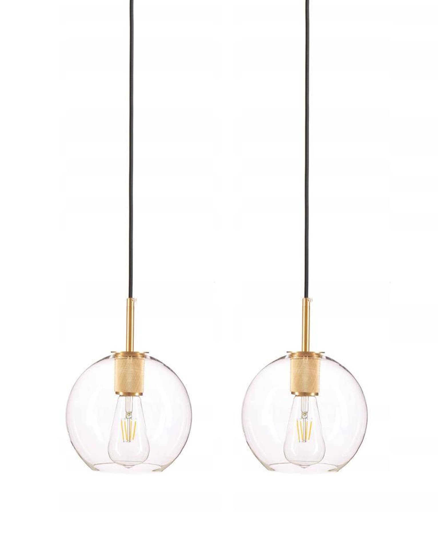 

Lampa wisząca szklana przezroczysta MADRID kula