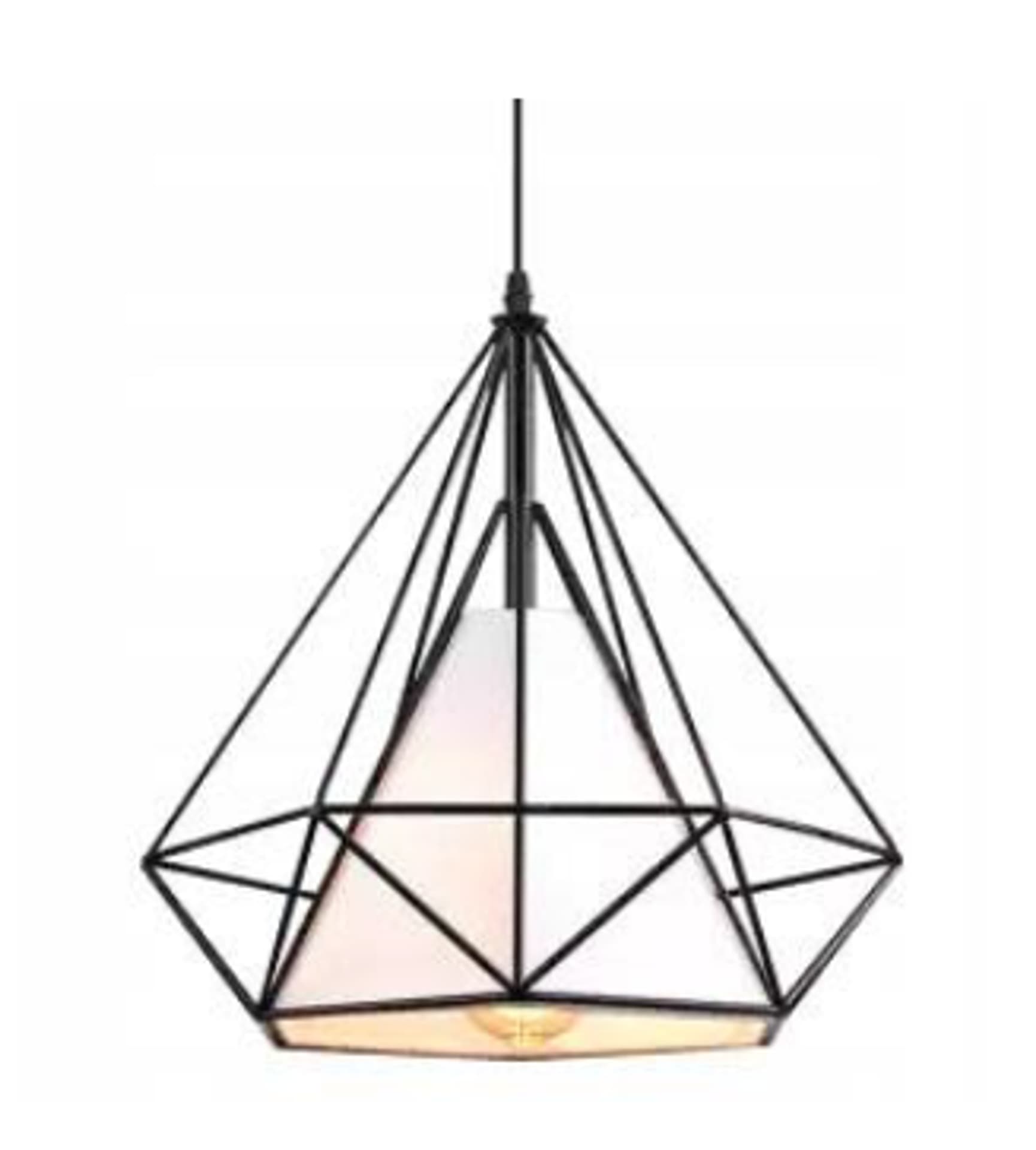 

Lampa wisząca druciana LOFT GEO S z kloszem