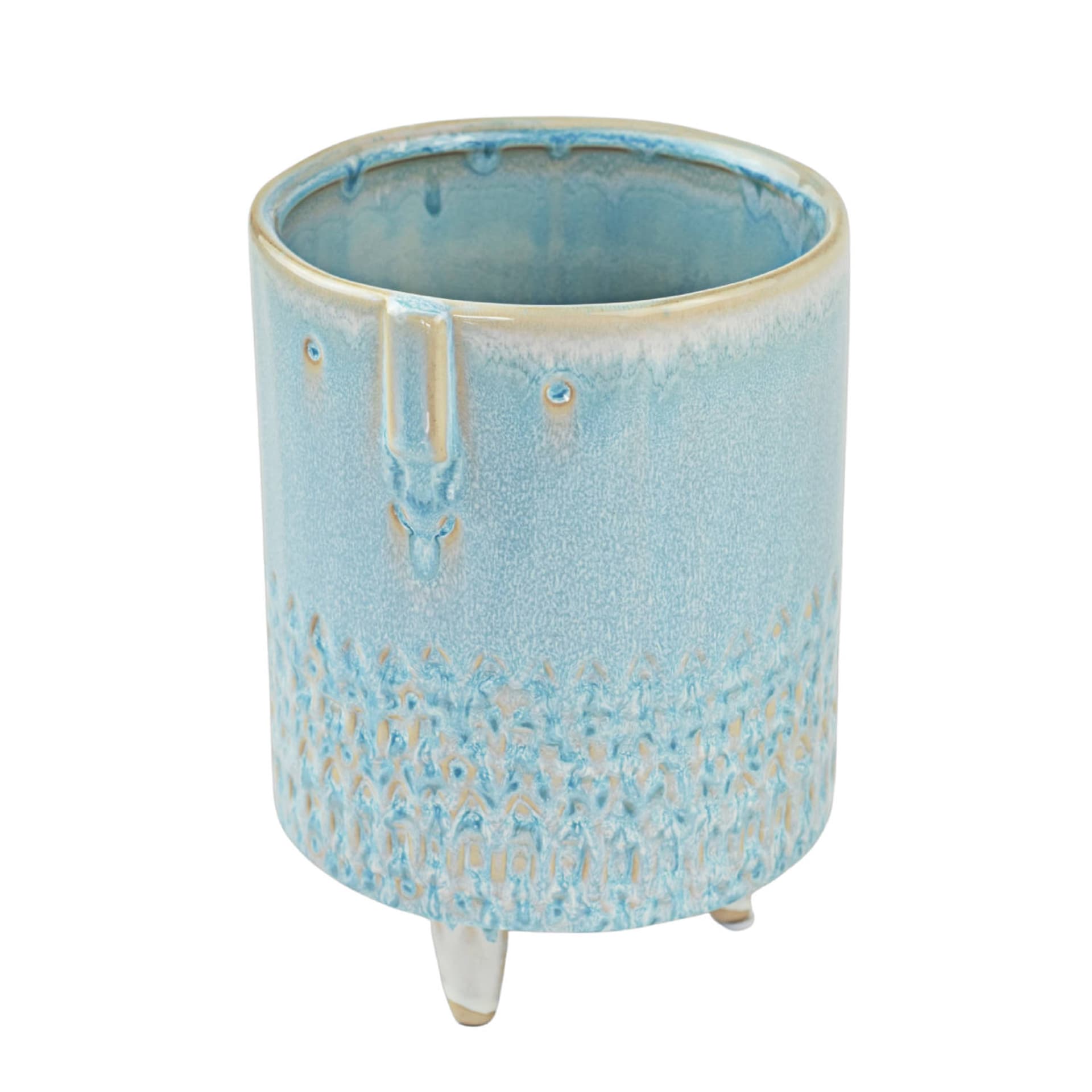 

Ceramiczna osłonka na nóżkach, Granatowy/błękitny