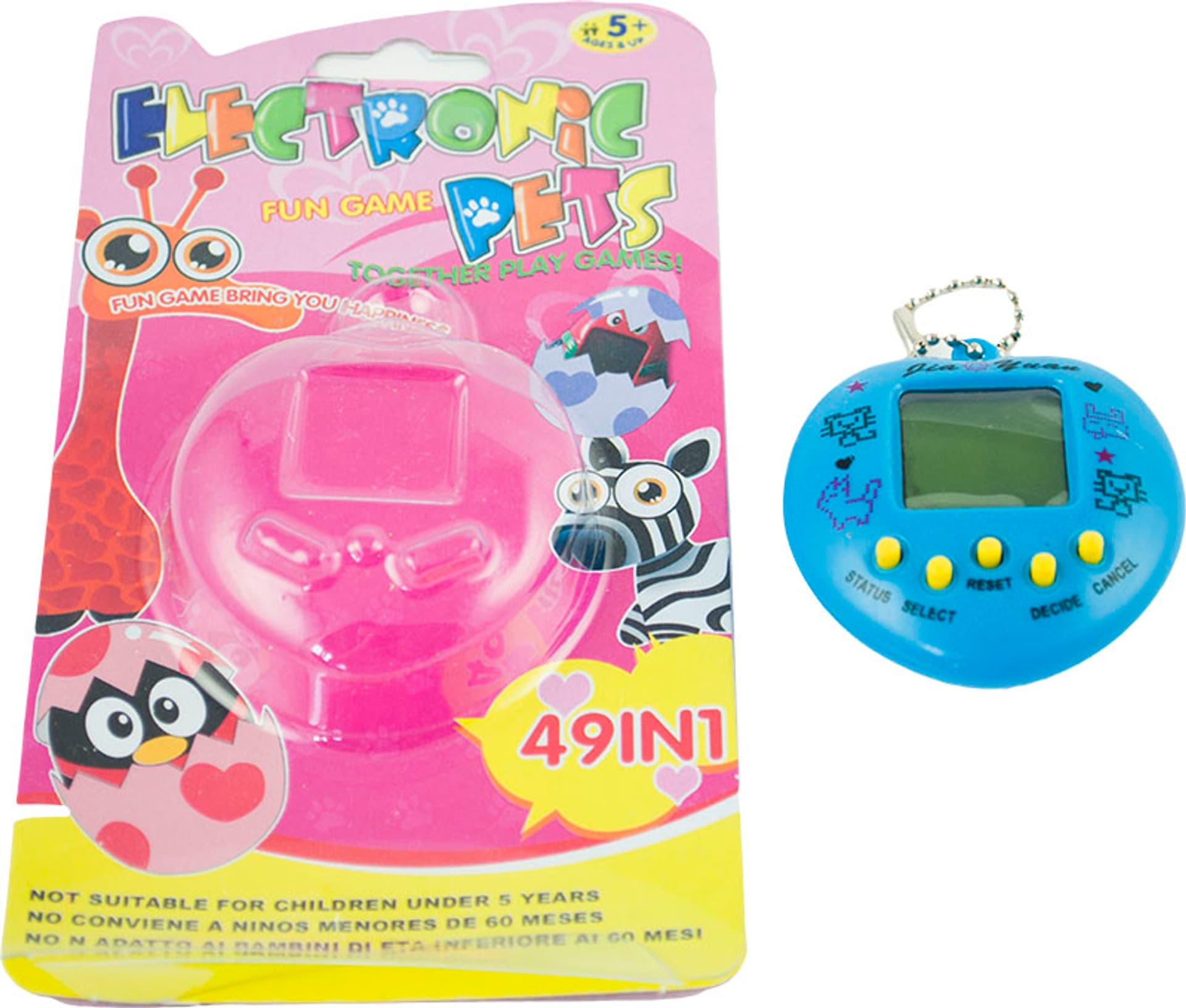 

Zabawka Tamagotchi elektroniczna gra 49w1 niebieskie