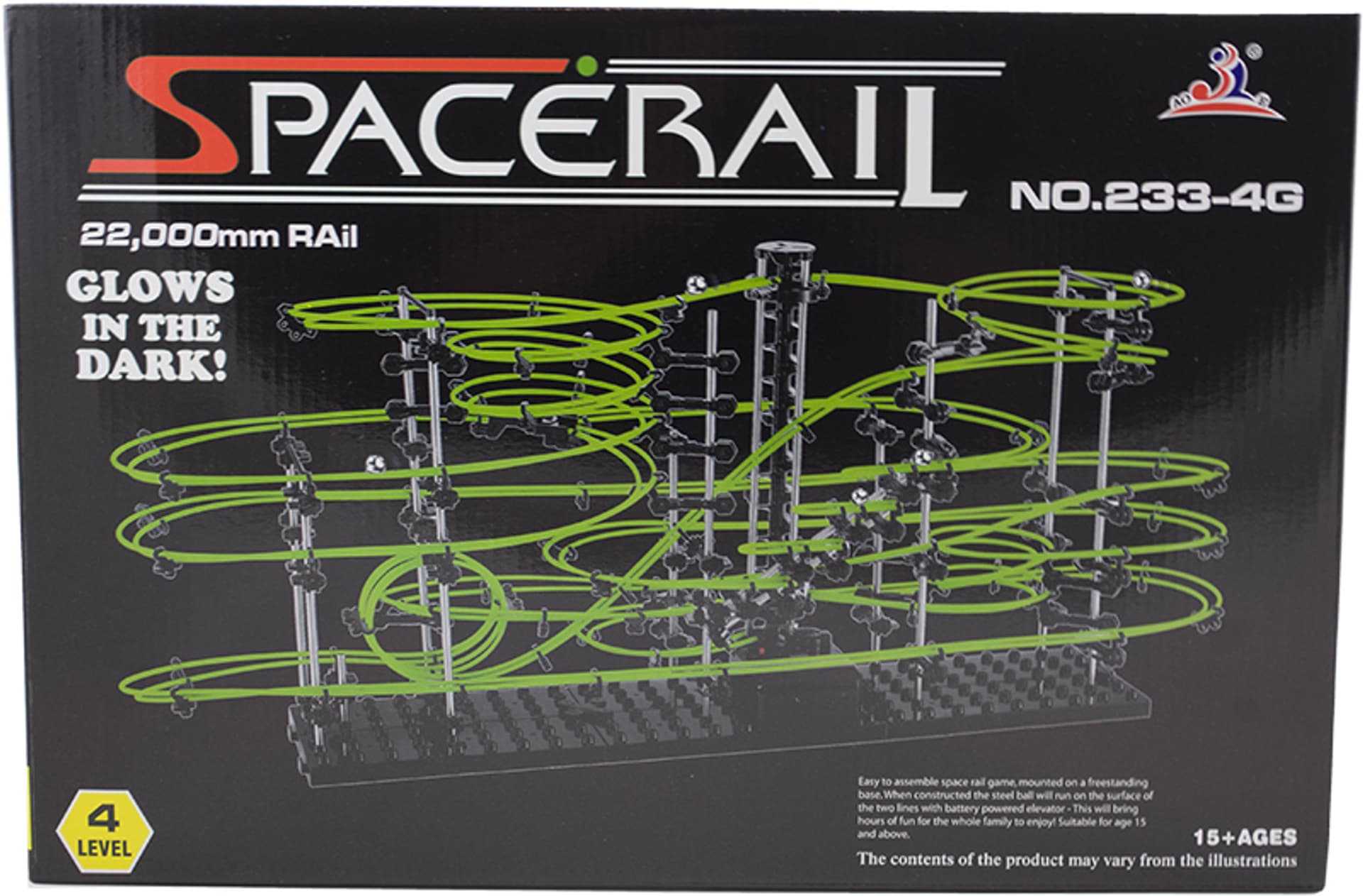 

Tor kulkowy Spacerail glow świecące w ciemności level 4 72cm x 34cm x 36cm