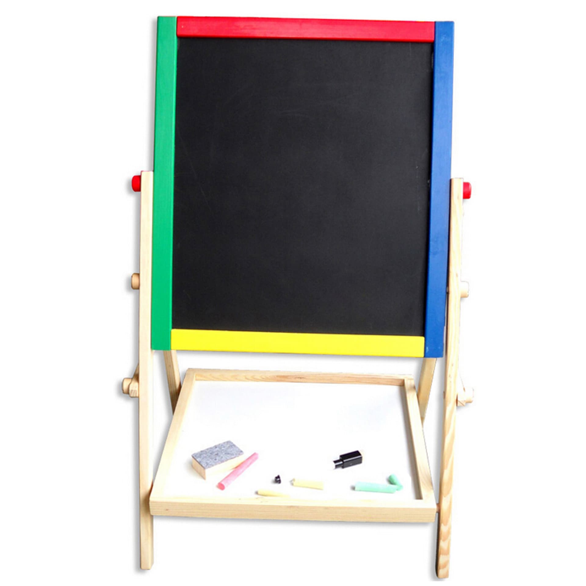 

Tablica wielofunkcyjna dwustronna kredowa magnetyczna stojąca 49cm