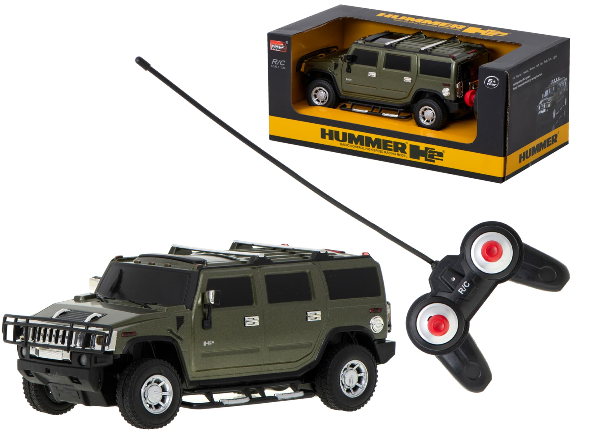 

Samochód RC Hummer H2 - licencja 1:24 zielony