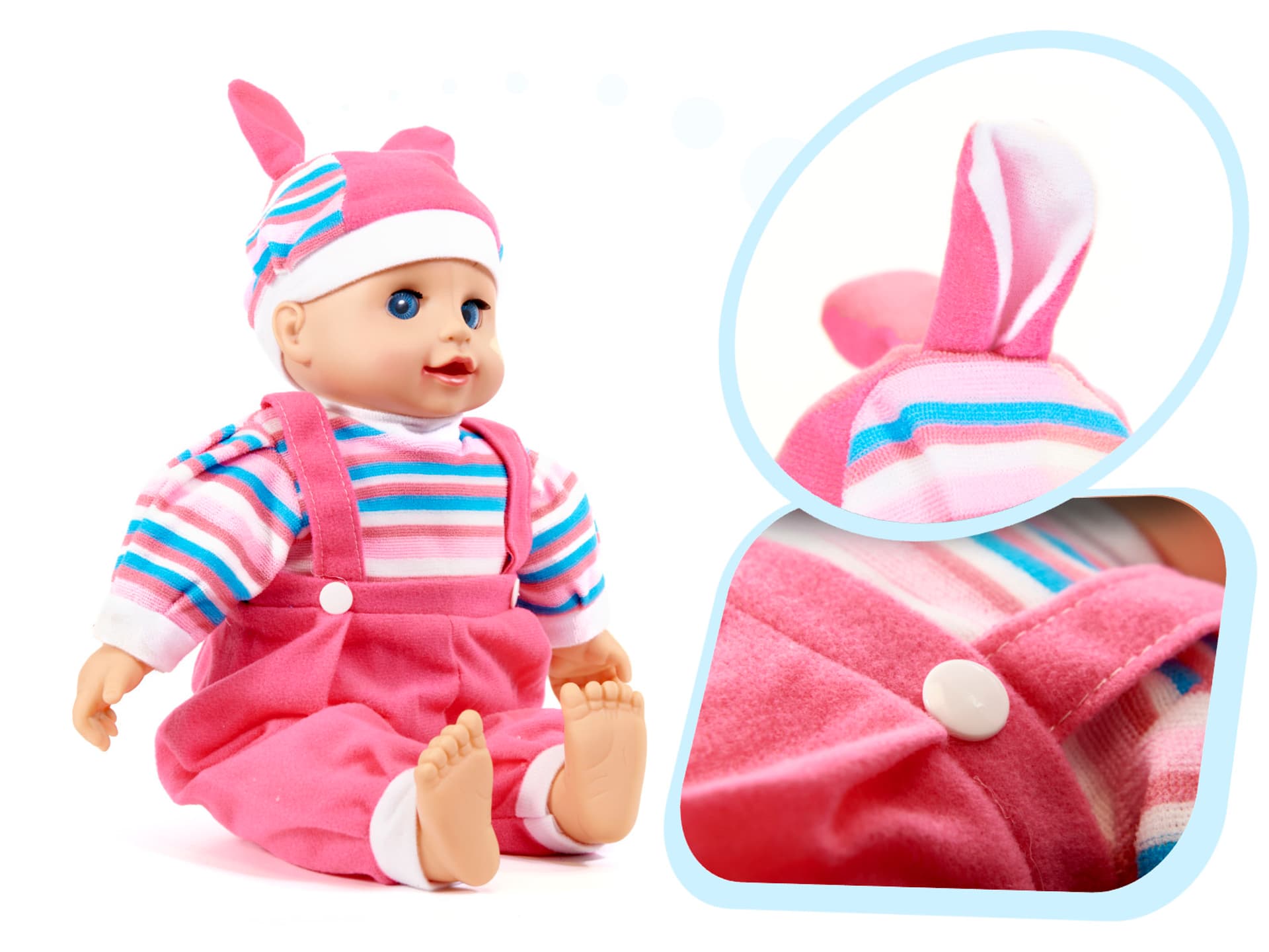 

Lalka Maja bobas z dźwiękiem różowa 40cm