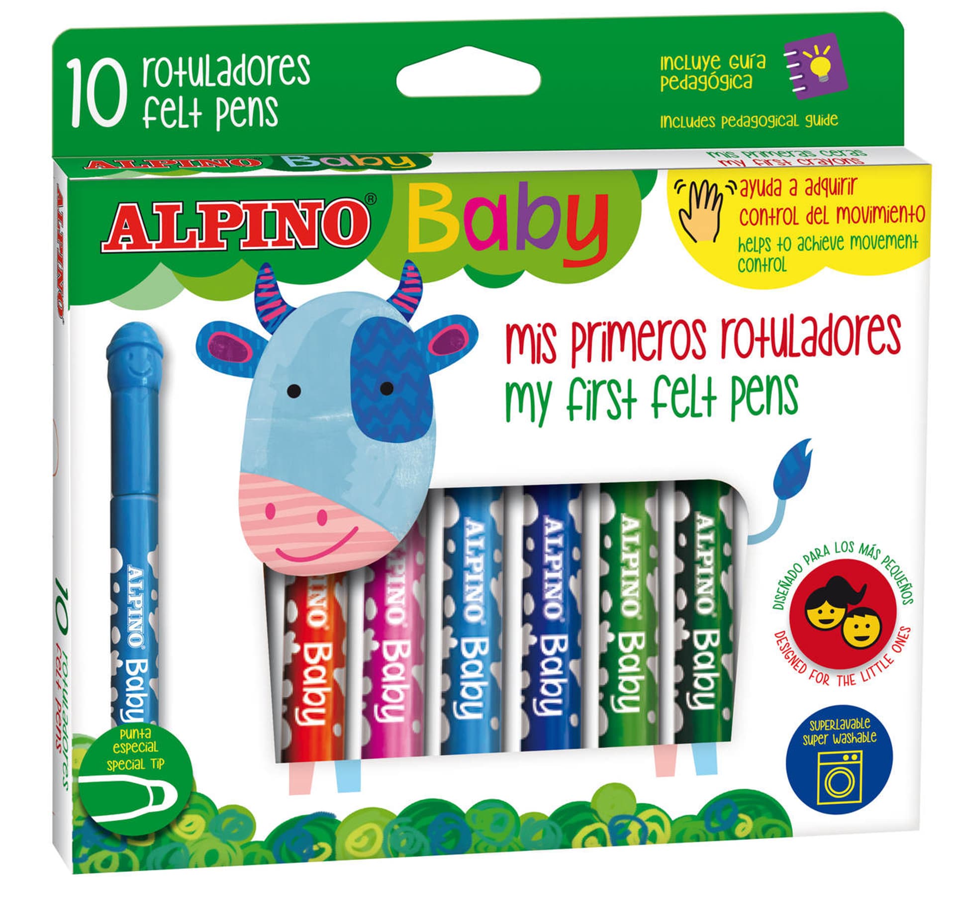 

ALPINO BABY Flamastry mazaki okrągła końcówka 10 kolorów