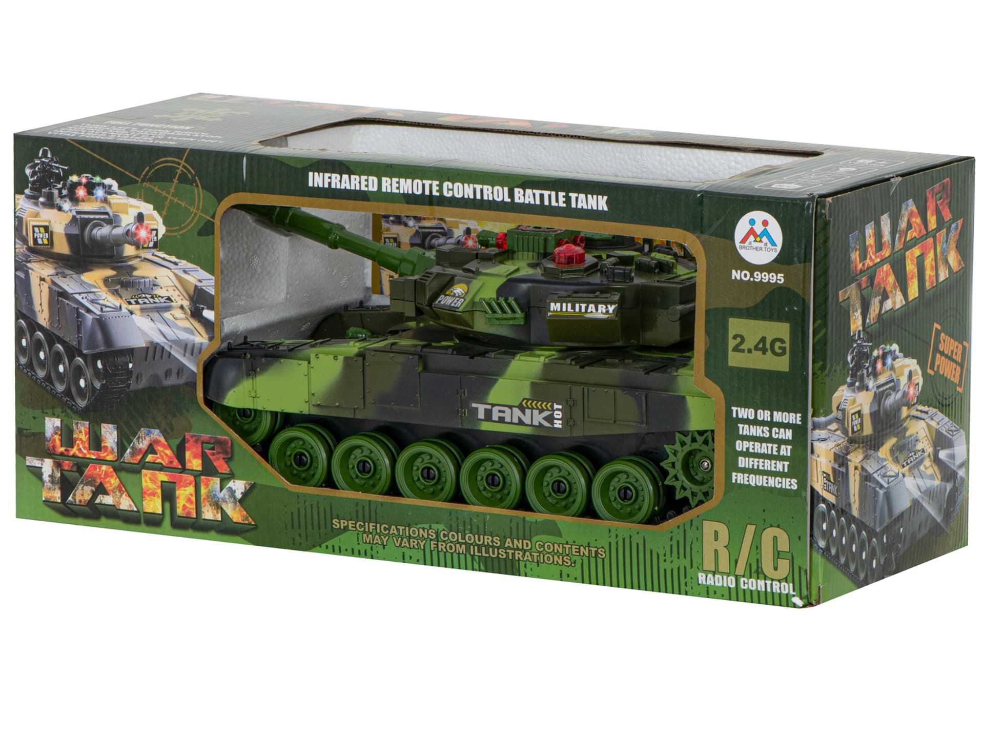 

Czołg zdalnie sterowany na pilota RC War Tank 9993 2.4 GHz kamuflaż leśny