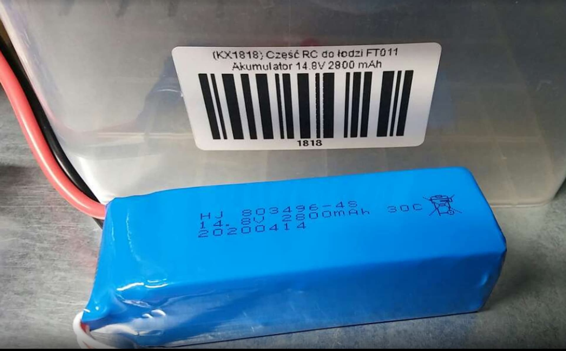 

Część RC do łodzi FT011 Akumulator 14.8V 2800 mAh