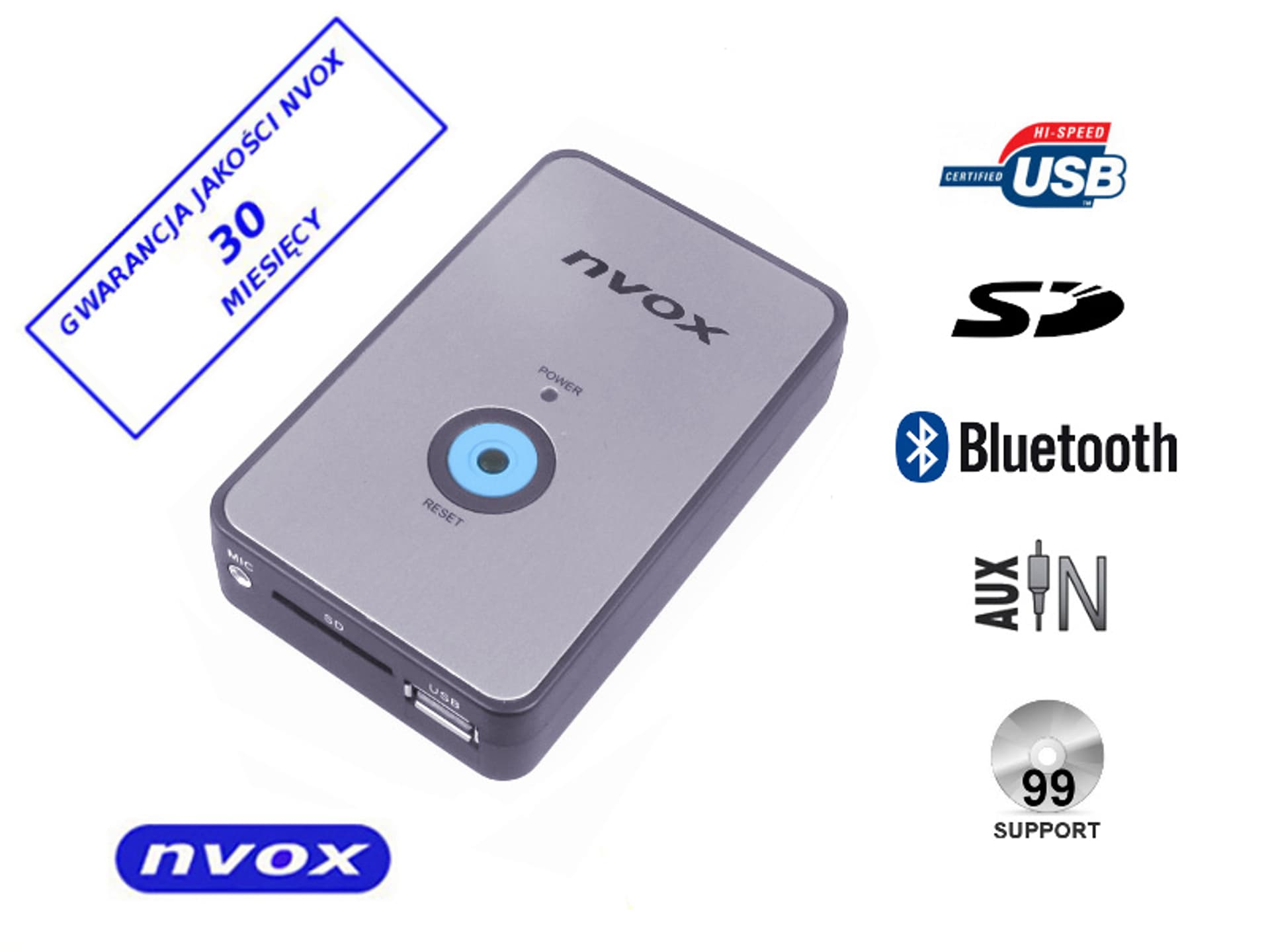 

Zmieniarka cyfrowa emulator MP3 USB SD BMW 12PIN BT... (NVOX NV1080B BT BMW 12PIN)