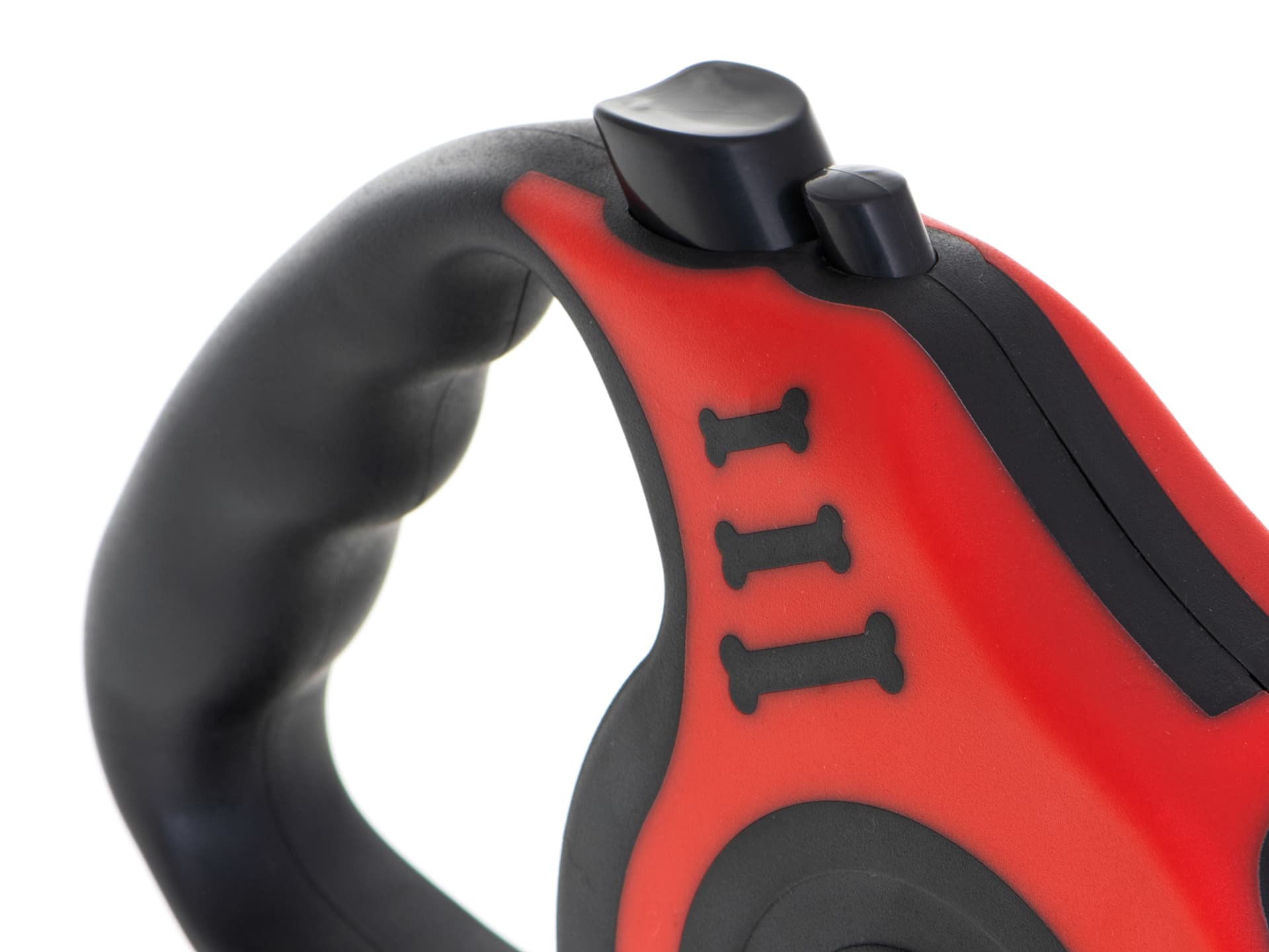 

Smycz automatyczna taśma 5m dla psa do 14kg czerwo