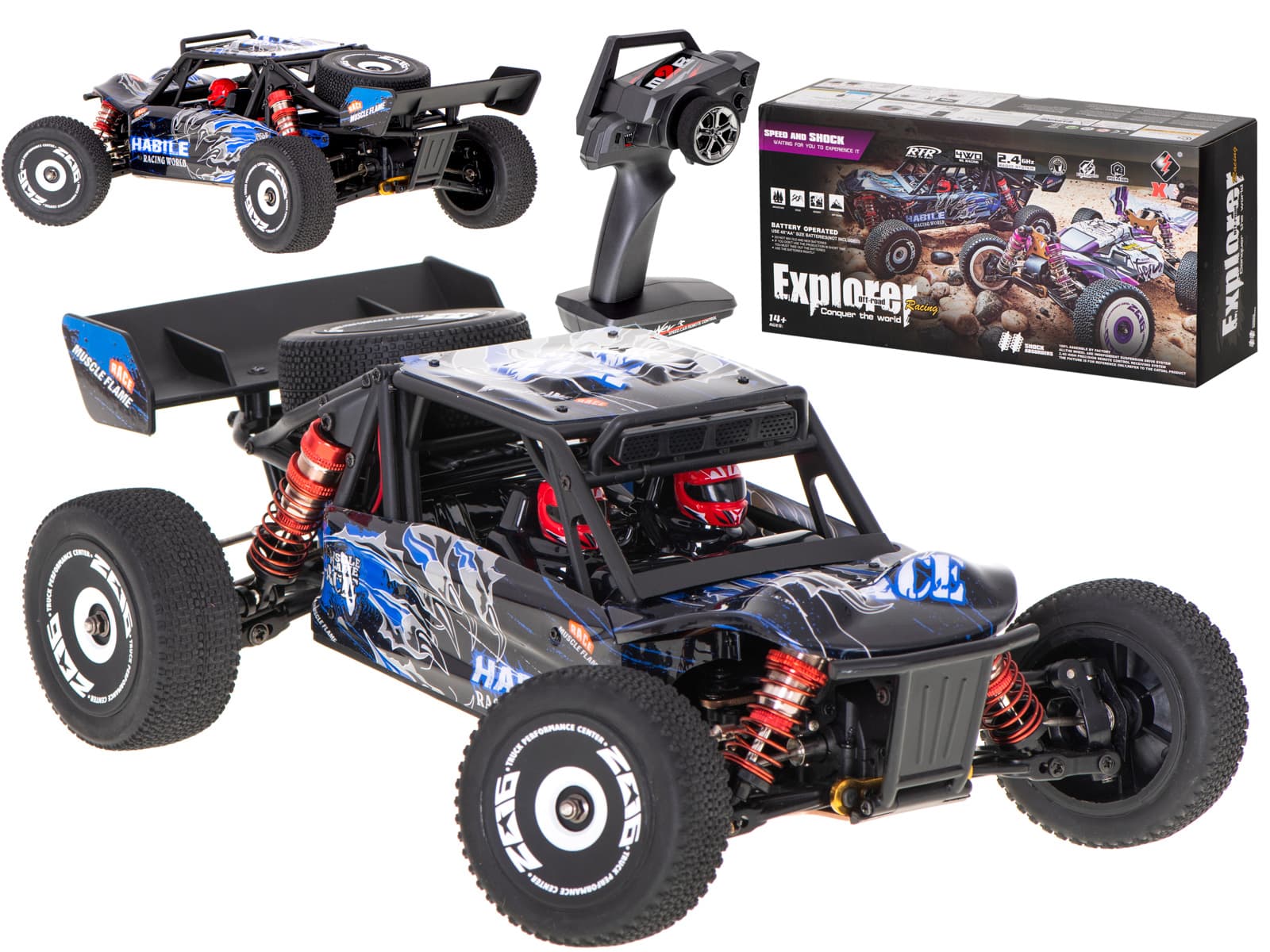 

Samochód RC WLtoys 124018 2,4GHz 1:12 55km/h czarny