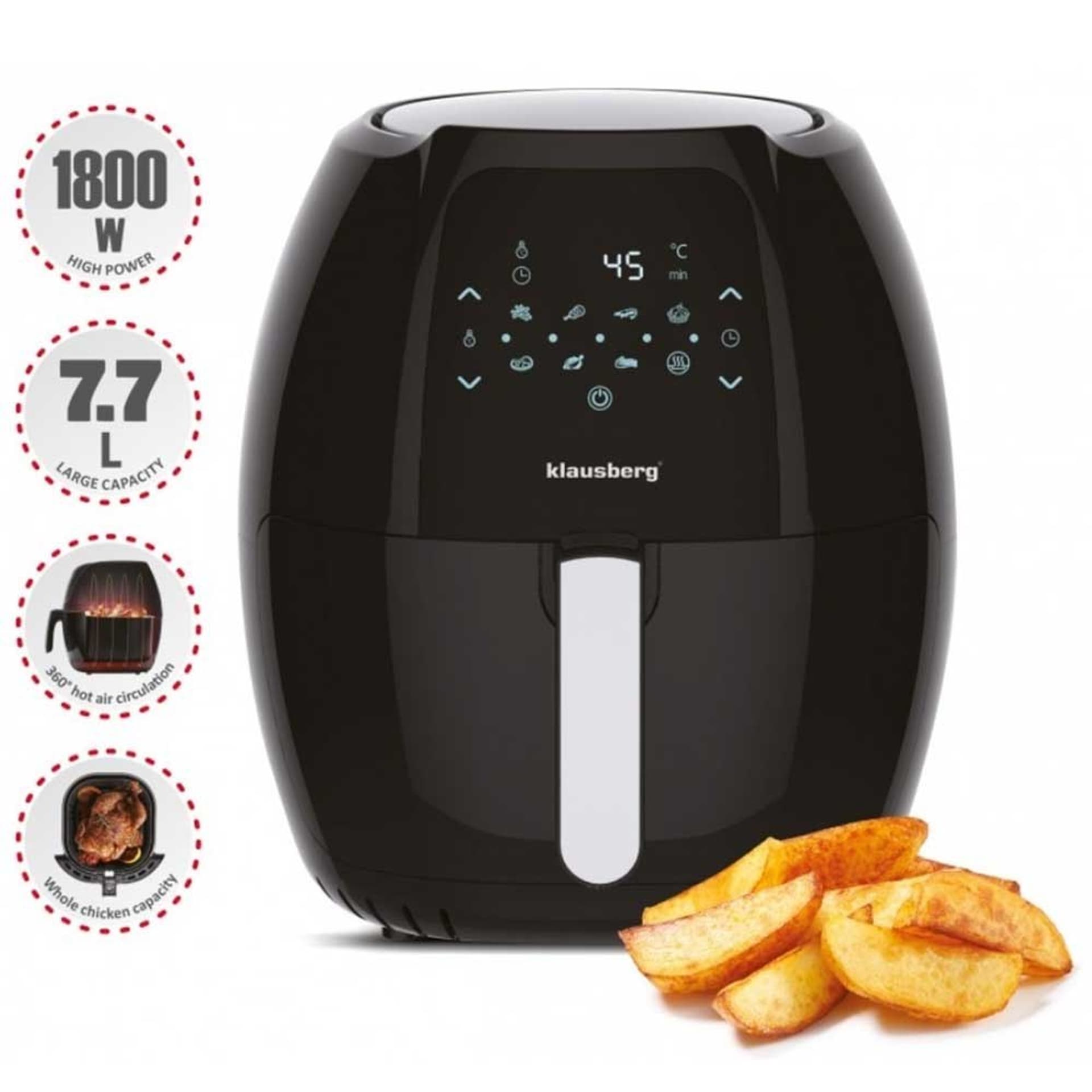 

FRYTOWNICA BEZTŁUSZCZOWA 1800W 7,7L KLAUSBERG KB-7495