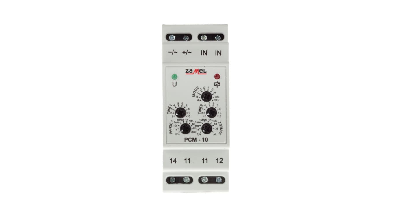 

Przekaźnik czasowy 16A 0,1sek-10dni 24V AC/DC PCM-10/24V EXT10000086