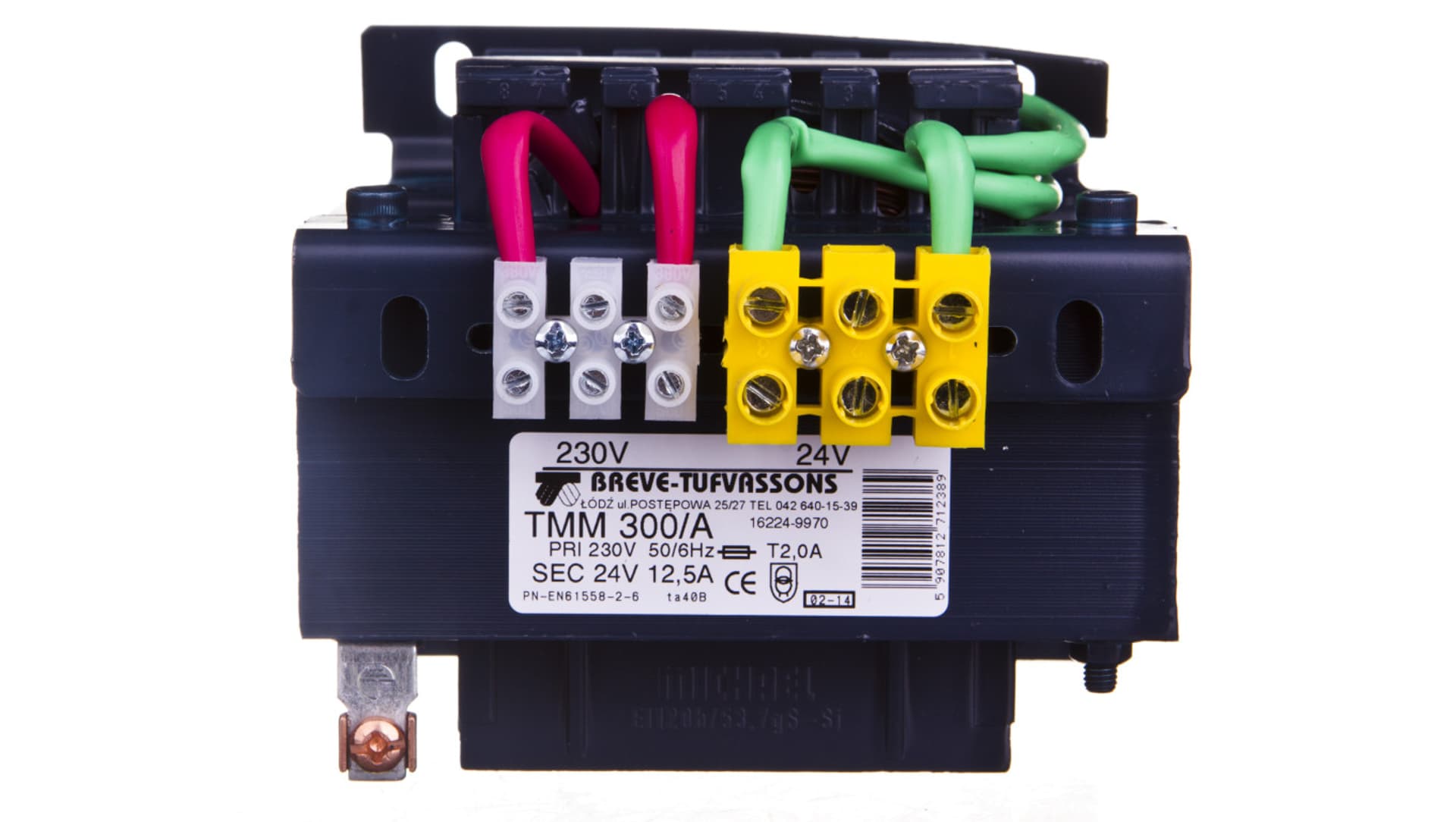 

Transformator 1-fazowy TMM 300VA 230/24V 16224-9970