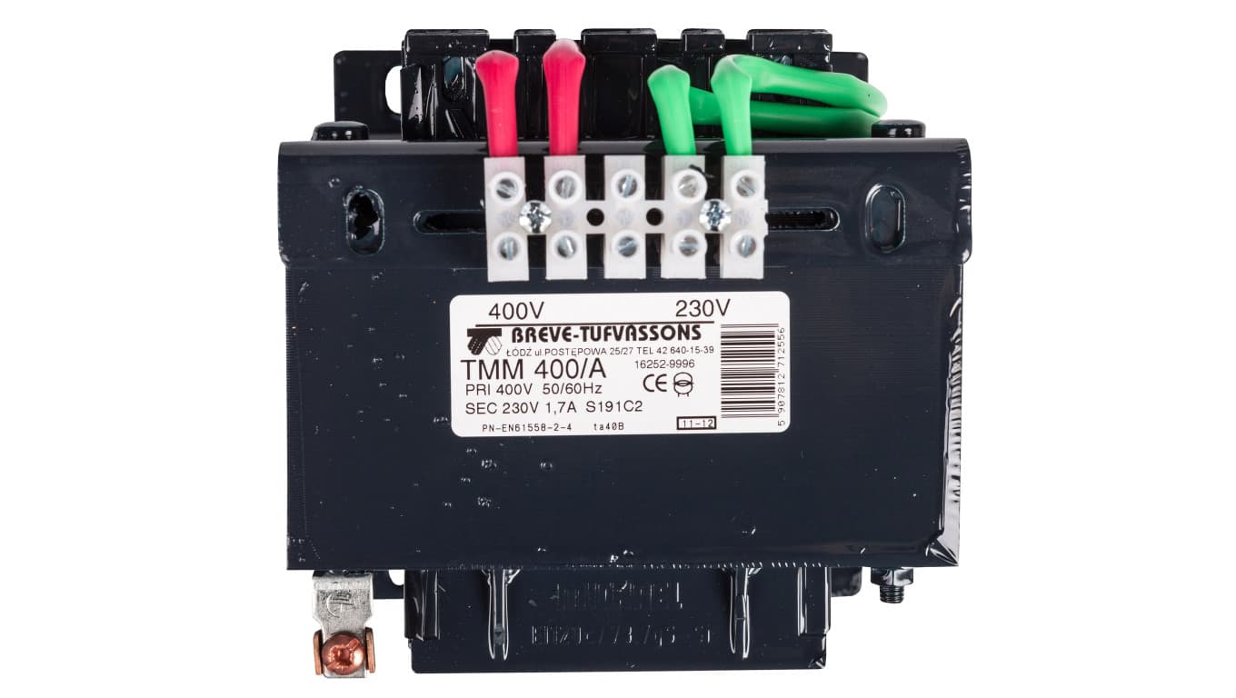 

Transformator 1-fazowy TMM 400VA 400/230V 16252-9996