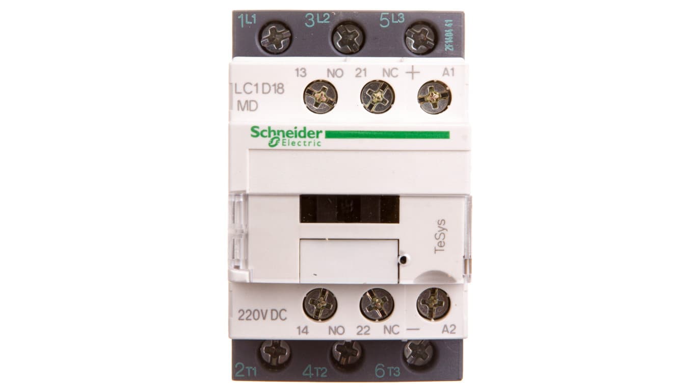 

Stycznik mocy 18A 3P 220V DC 1Z 1R LC1D18MD