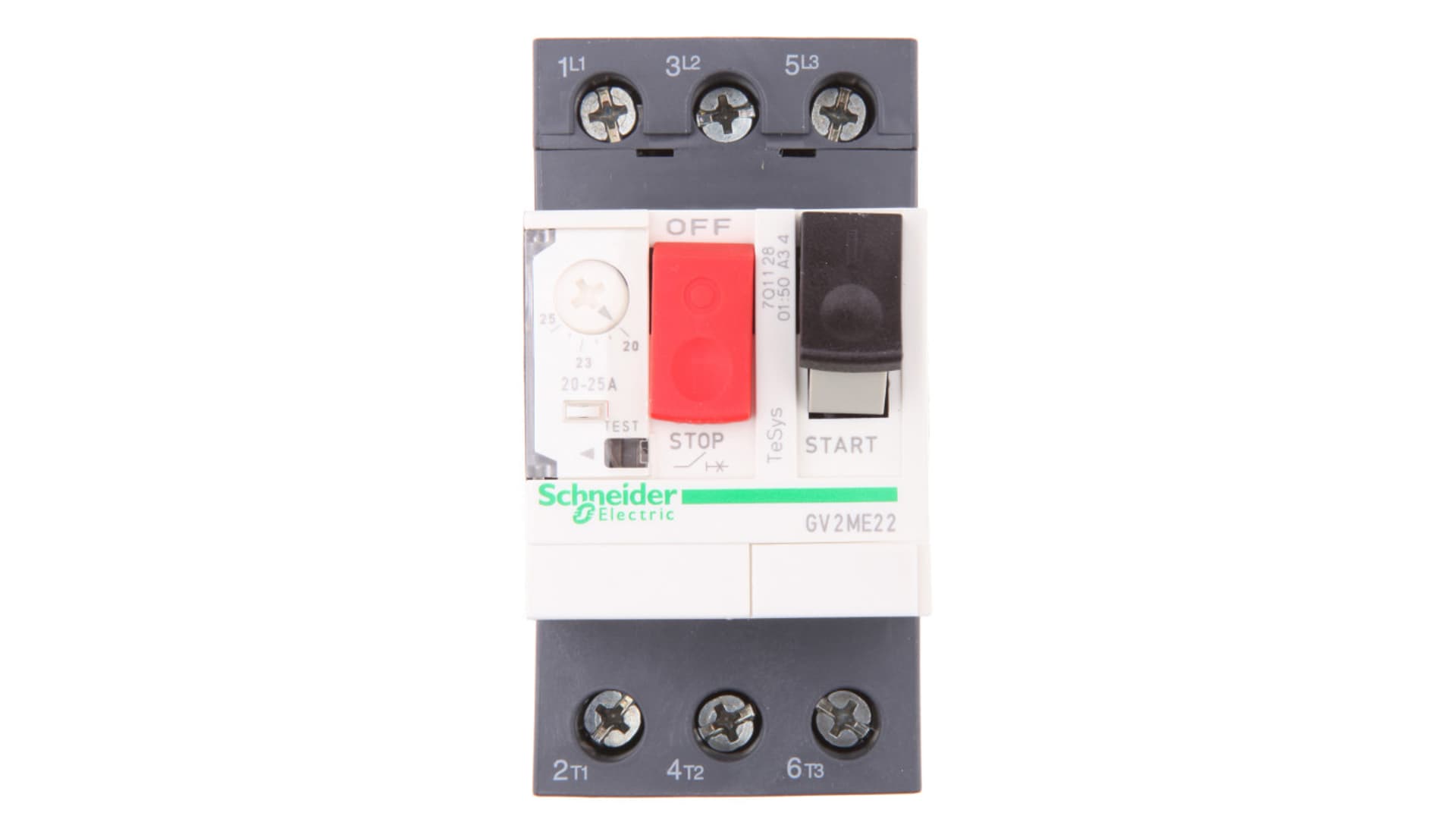 

Wyłącznik silnikowy 3P 11kW 20-25A GV2ME22