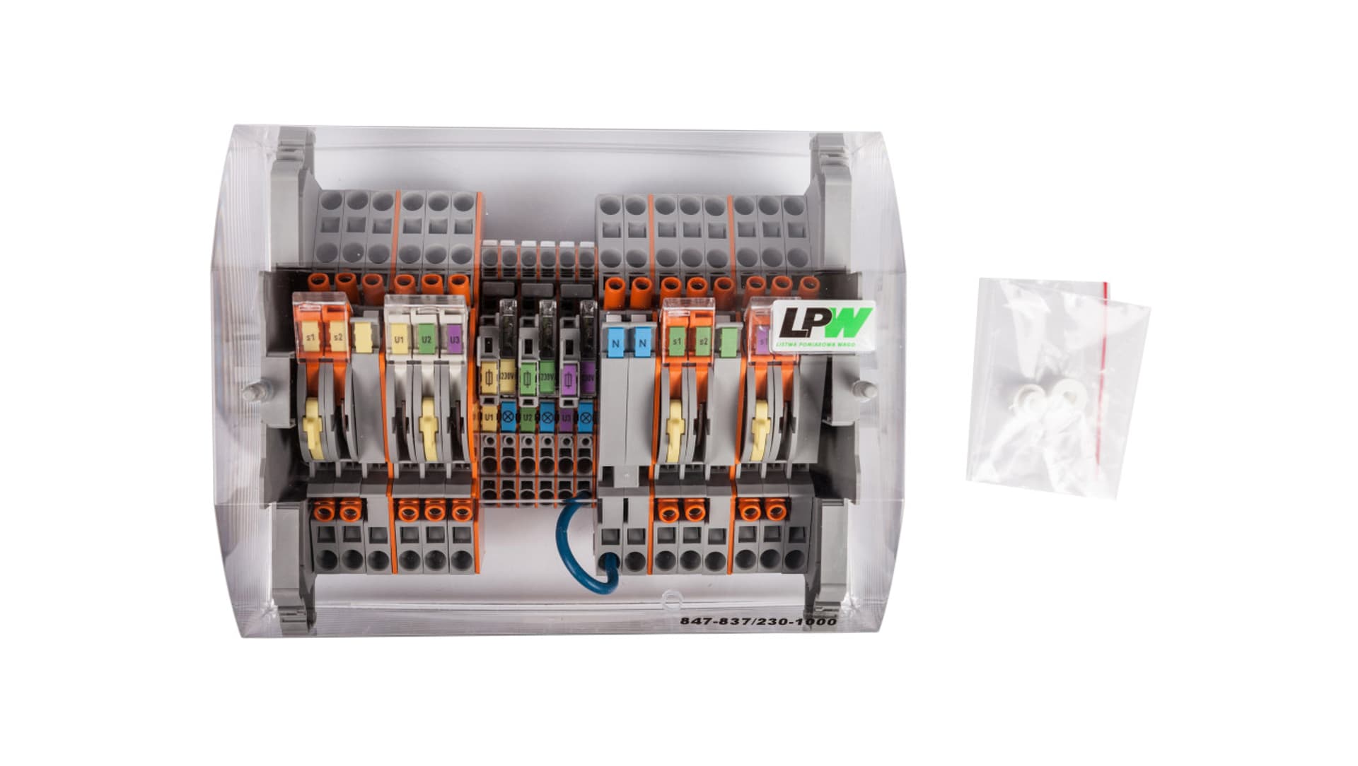 

Listwa pomiarowa LPW 20-torowa 230V AC równoległa 847-837/230-1000