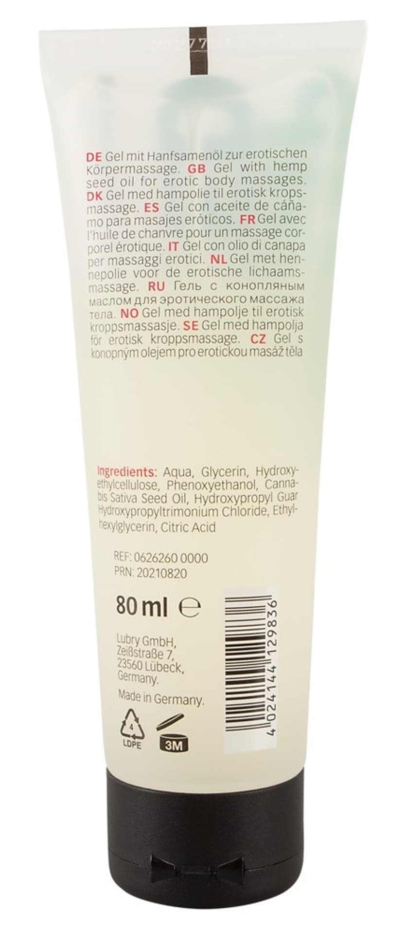 

Żel do masażu z olejem z nasion konopii 80ml Just Play