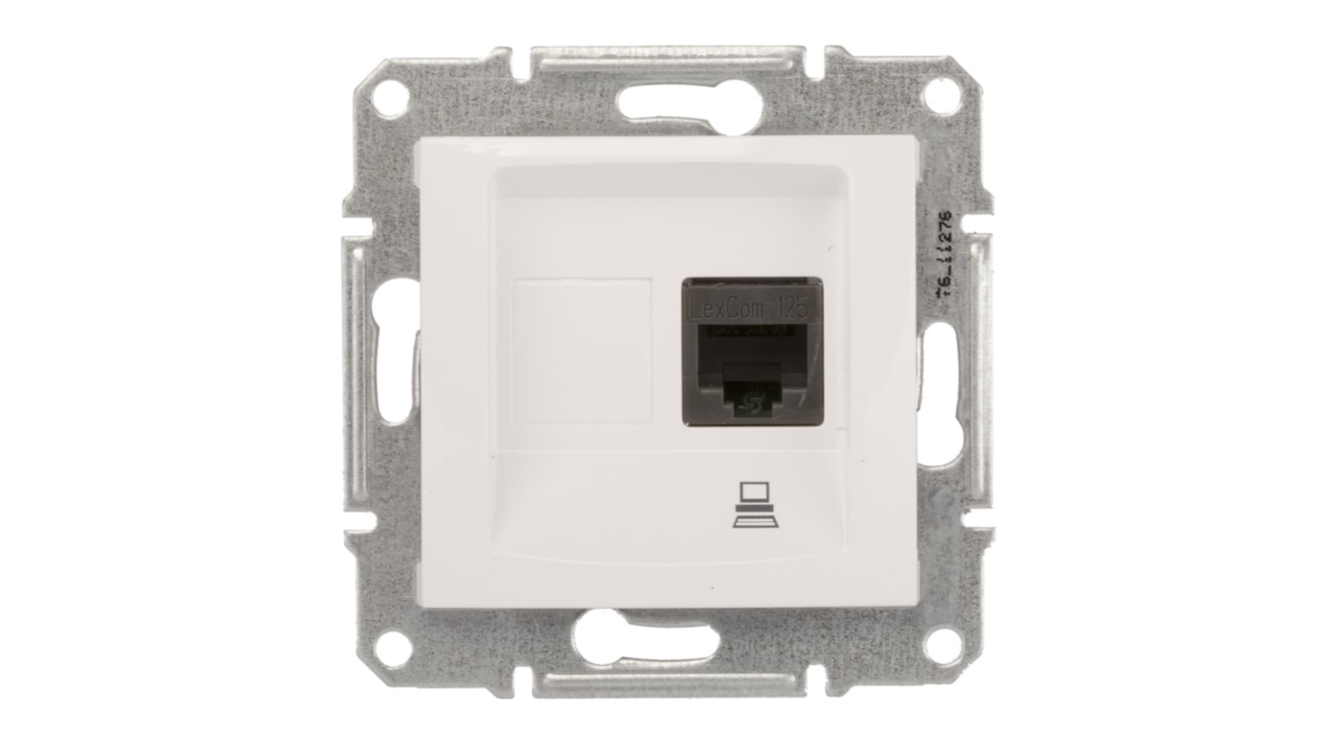 

Sedna Gniazdo komputerowe pojedyncze RJ45 kat.5e UTP białe SDN4300121