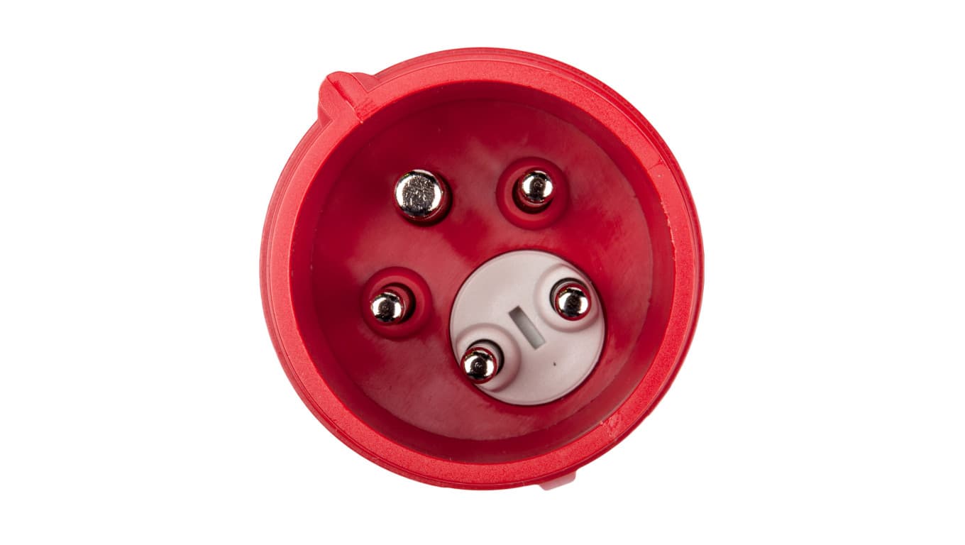 

Wtyczka przenośna (zwrotnica faz) 16A 5P 400V czerwona IP44 SHARK 7015-6_b