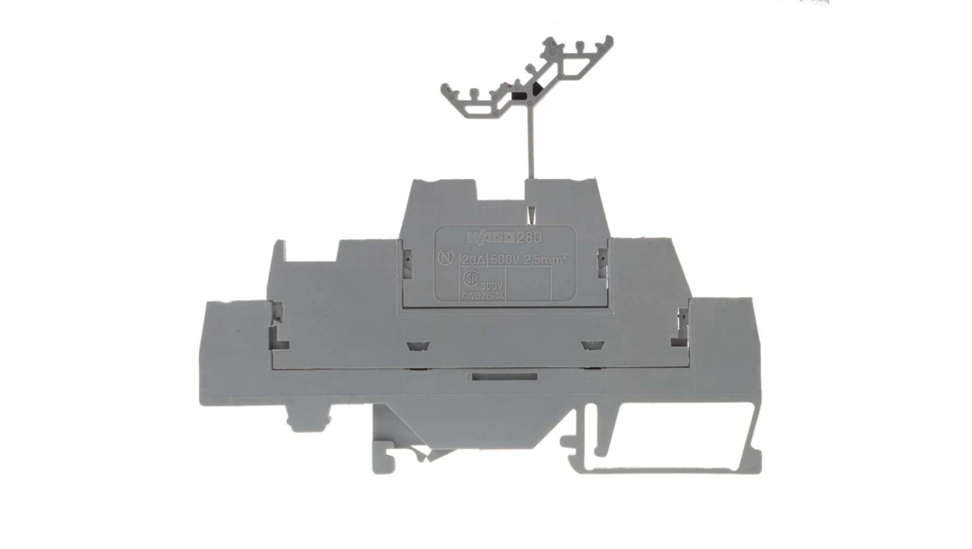 

Złączka szynowa 3-pietrowa 2,5mm2 L / L / L szara 280-549