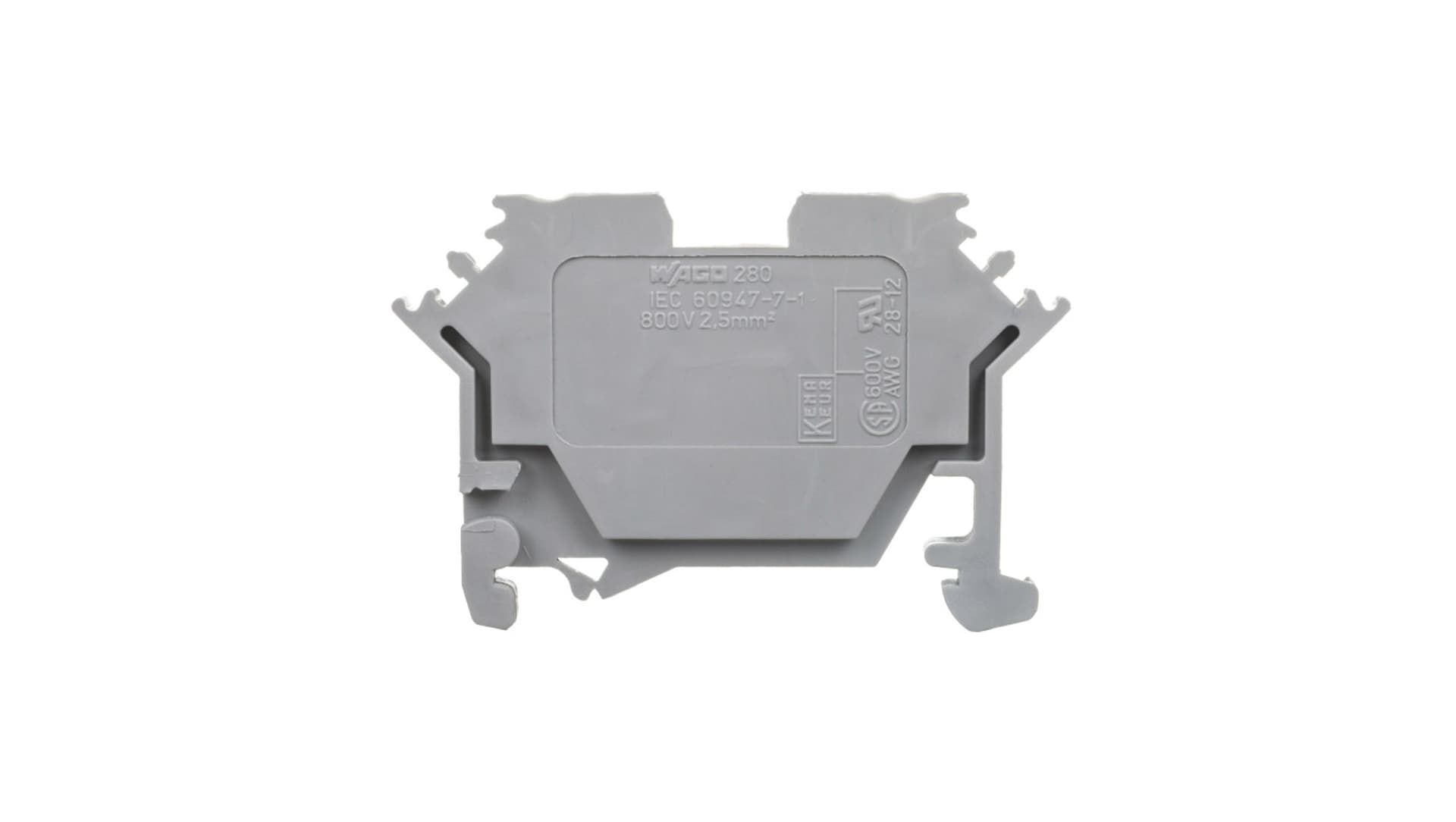 

Złączka szynowa 2-przewodowa 2,5mm2 szara 280-601
