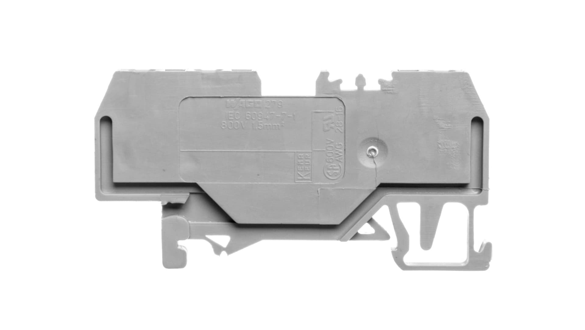 

Złączka szynowa 3-przewodowa 1,5mm2 szara 279-681