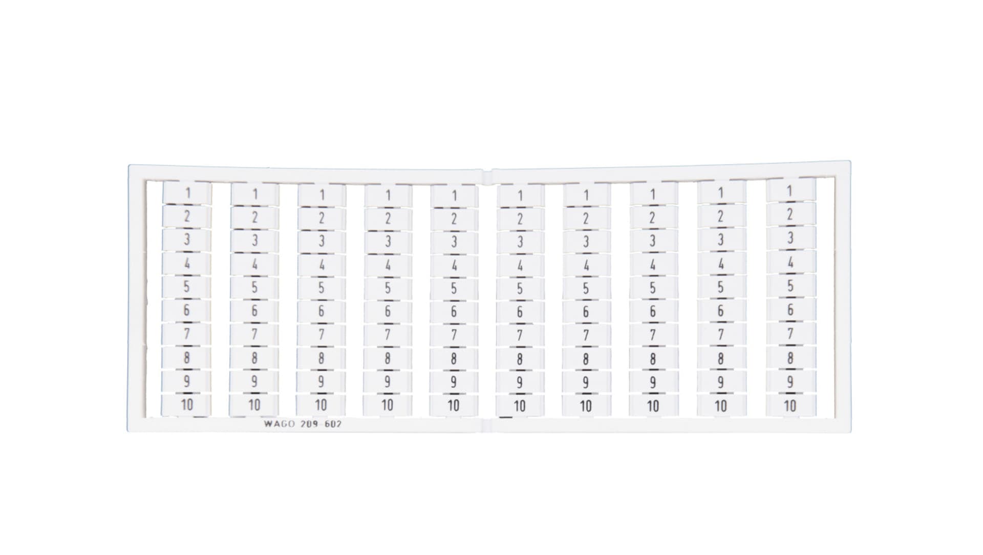 

Ramka z oznacznikami 10x 1-10 209-602 /5szt./