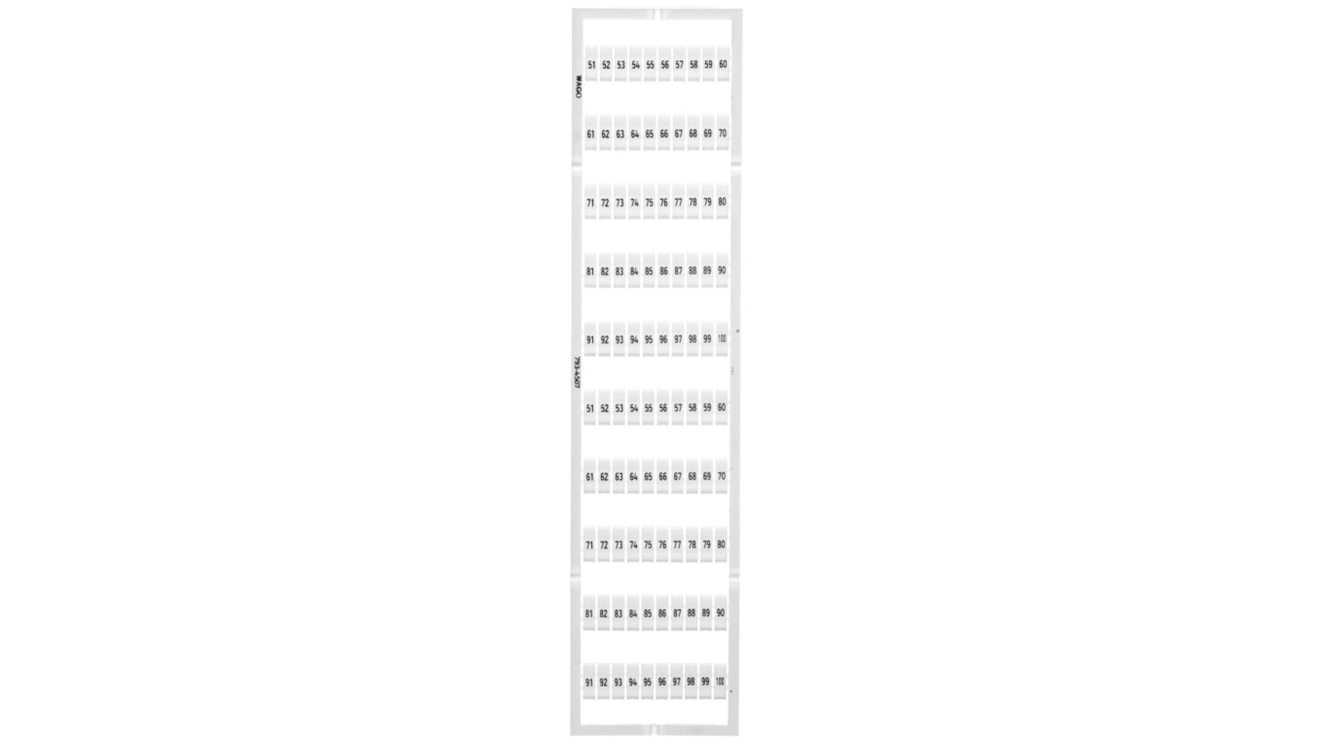 

Oznaczniki WMB 2x 51-100 793-4507 /5szt./