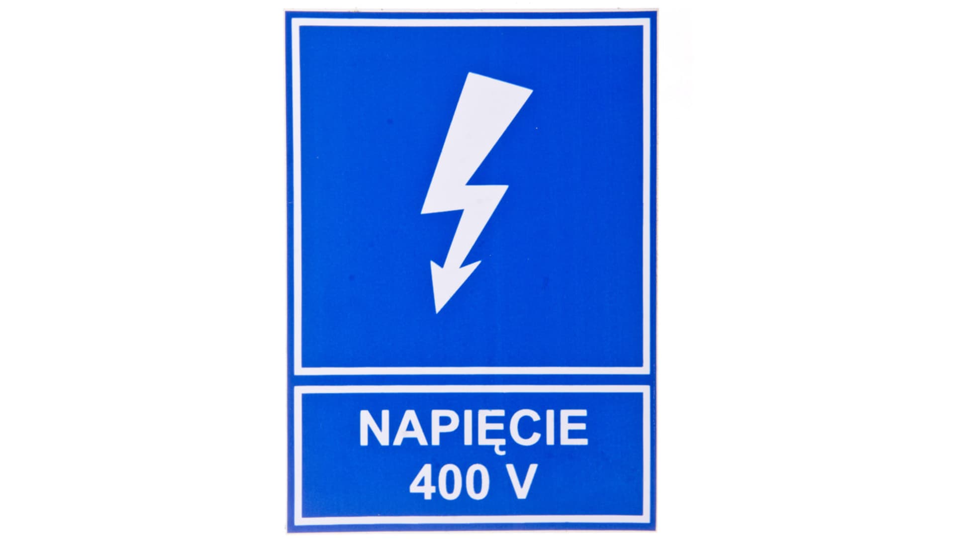 

Tabliczka /znak informacyjny/ TZI 52X74S NAP.400V E04TZ-01041110900 /10szt./