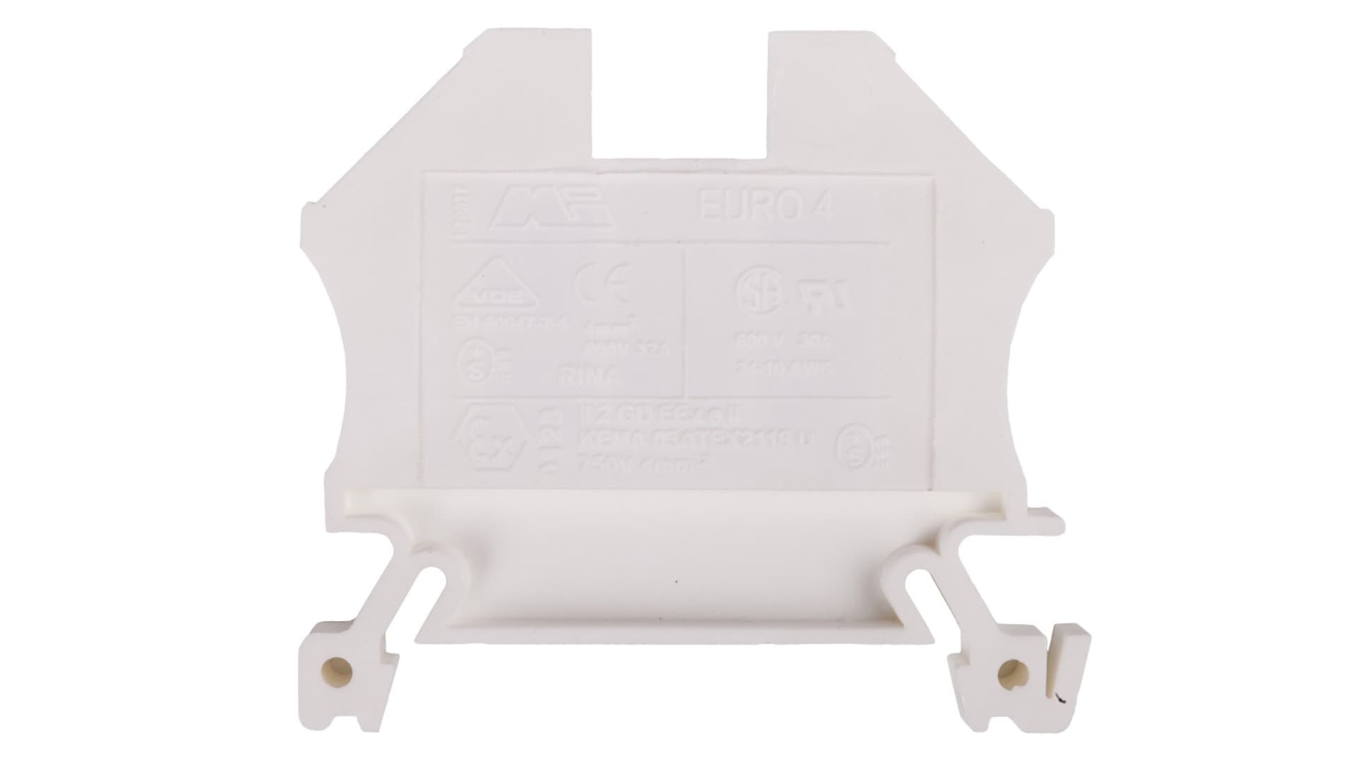 

Złączka szynowa 2-przewodowa 4mm2 biała EURO 43409WT