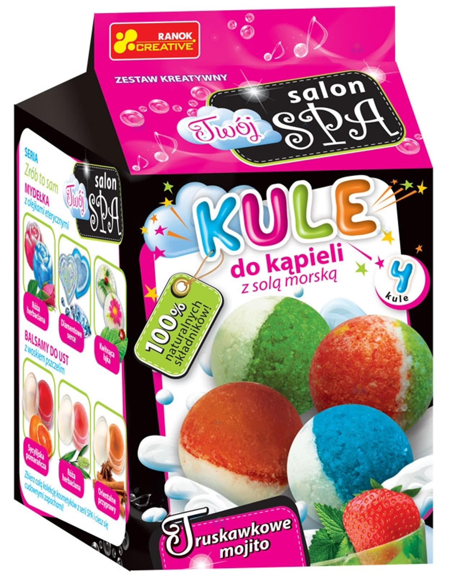 

ZRÓB TO SAM KULE DO KĄPIELI TRUSKAWKOWE MOJITO