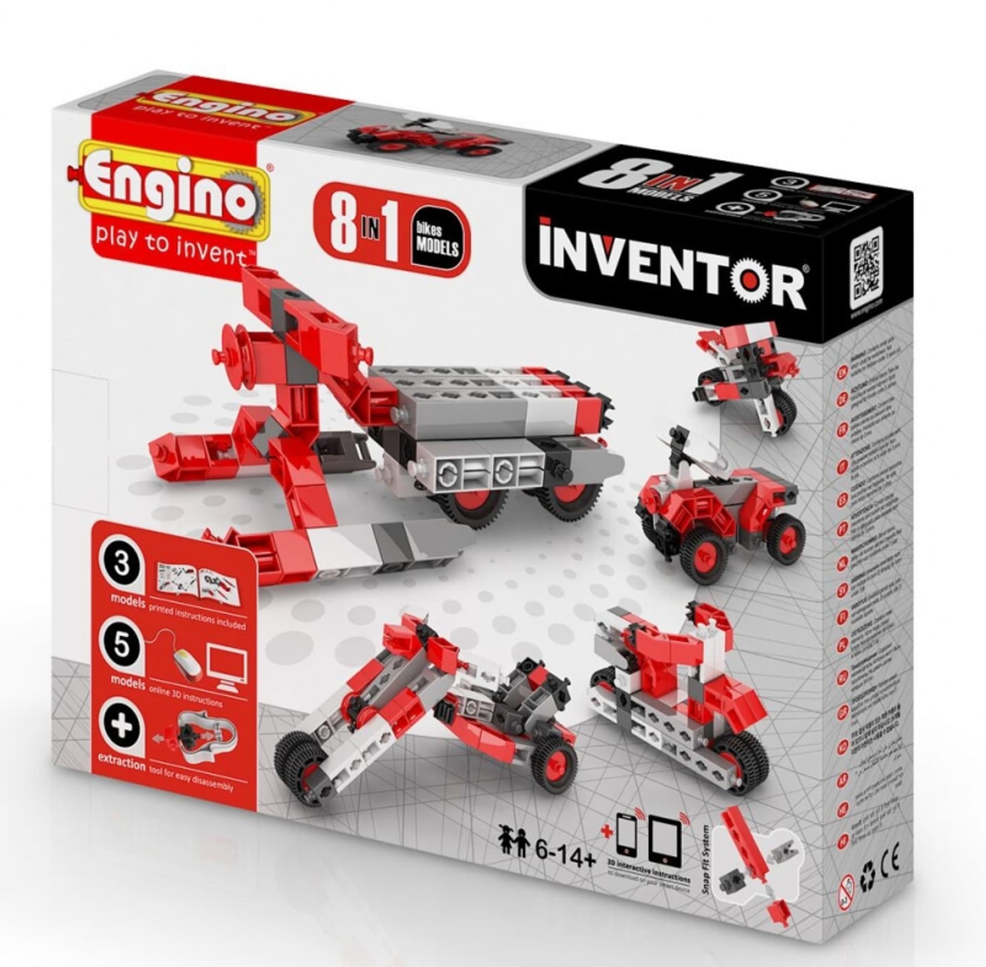 

KLOCKI KONSTRUKCYJNE ENGINO INVENTOR 8w1 POJAZDY MOTORY