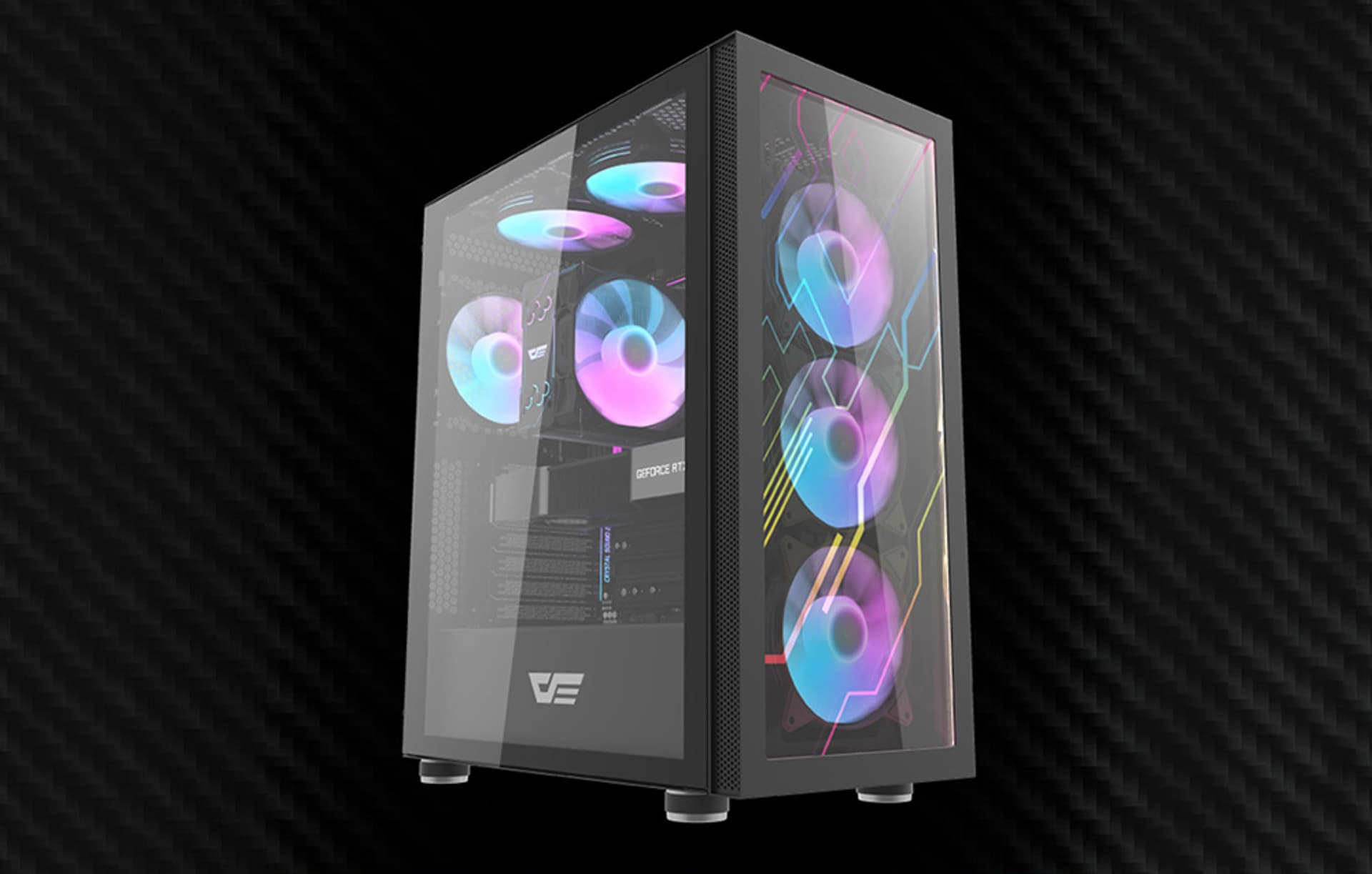 Obudowa komputerowa Darkflash DK210 (czarny)